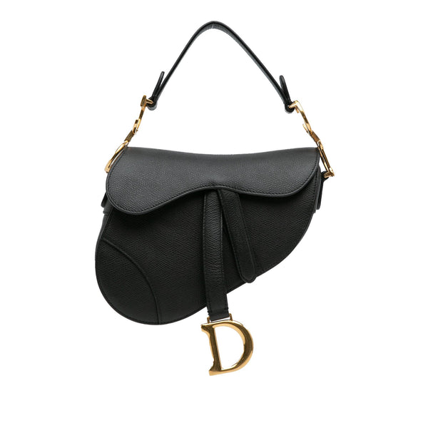 Dior Mini Leather Saddle Bag (SHG-KUNT5m)