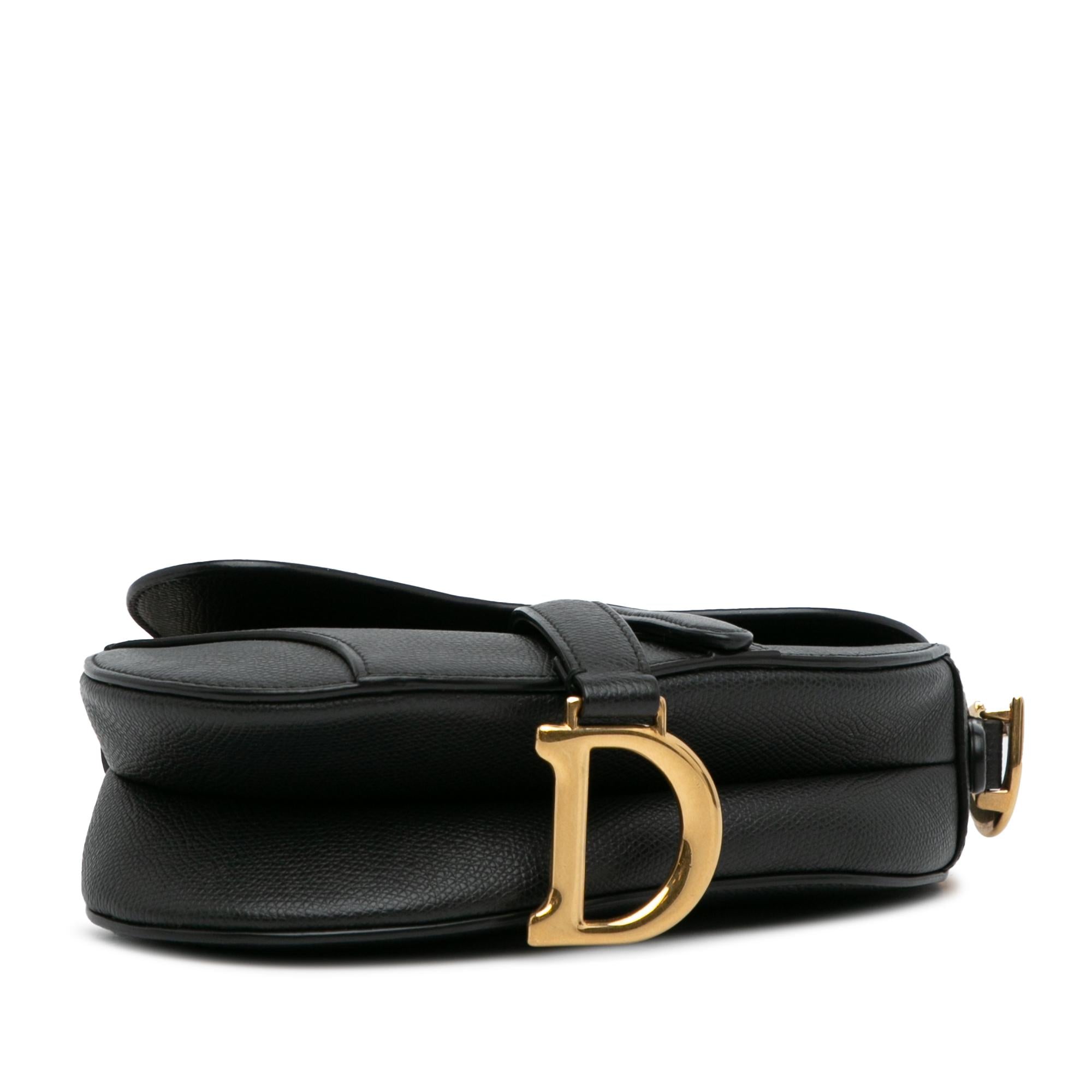 Dior Mini Leather Saddle Bag (SHG-KUNT5m)