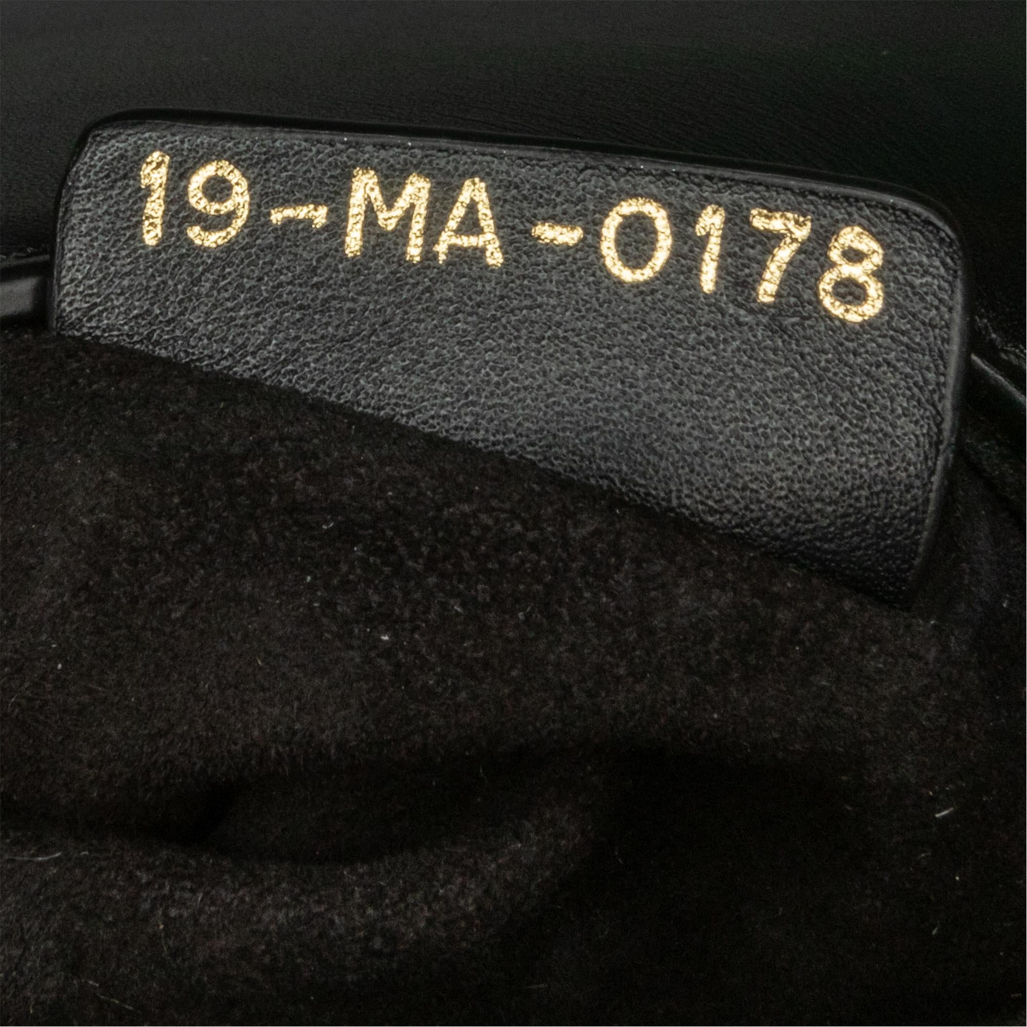 Dior Mini Leather Saddle Bag (SHG-vgQEIu)