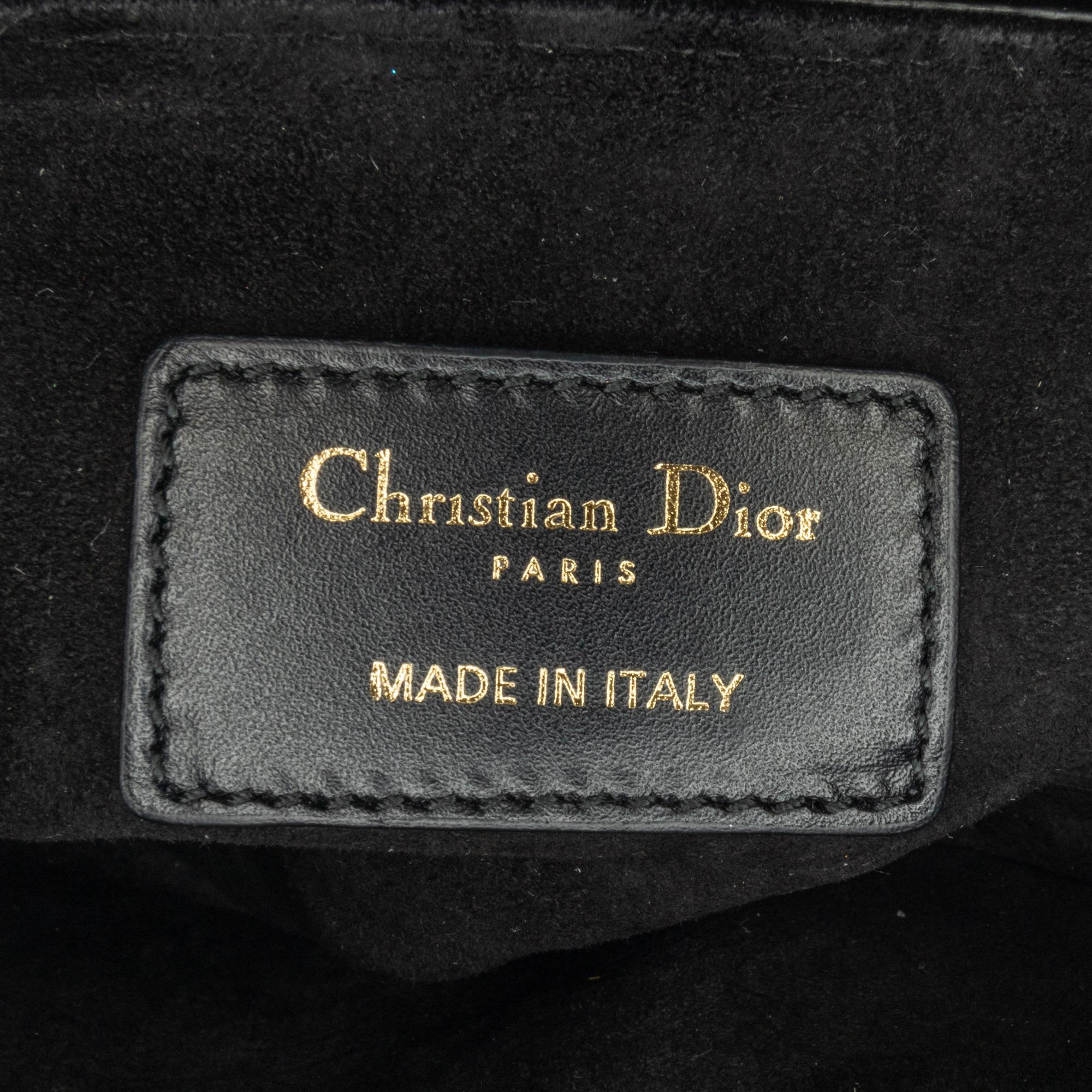 Dior Mini Leather Saddle Bag (SHG-vgQEIu)