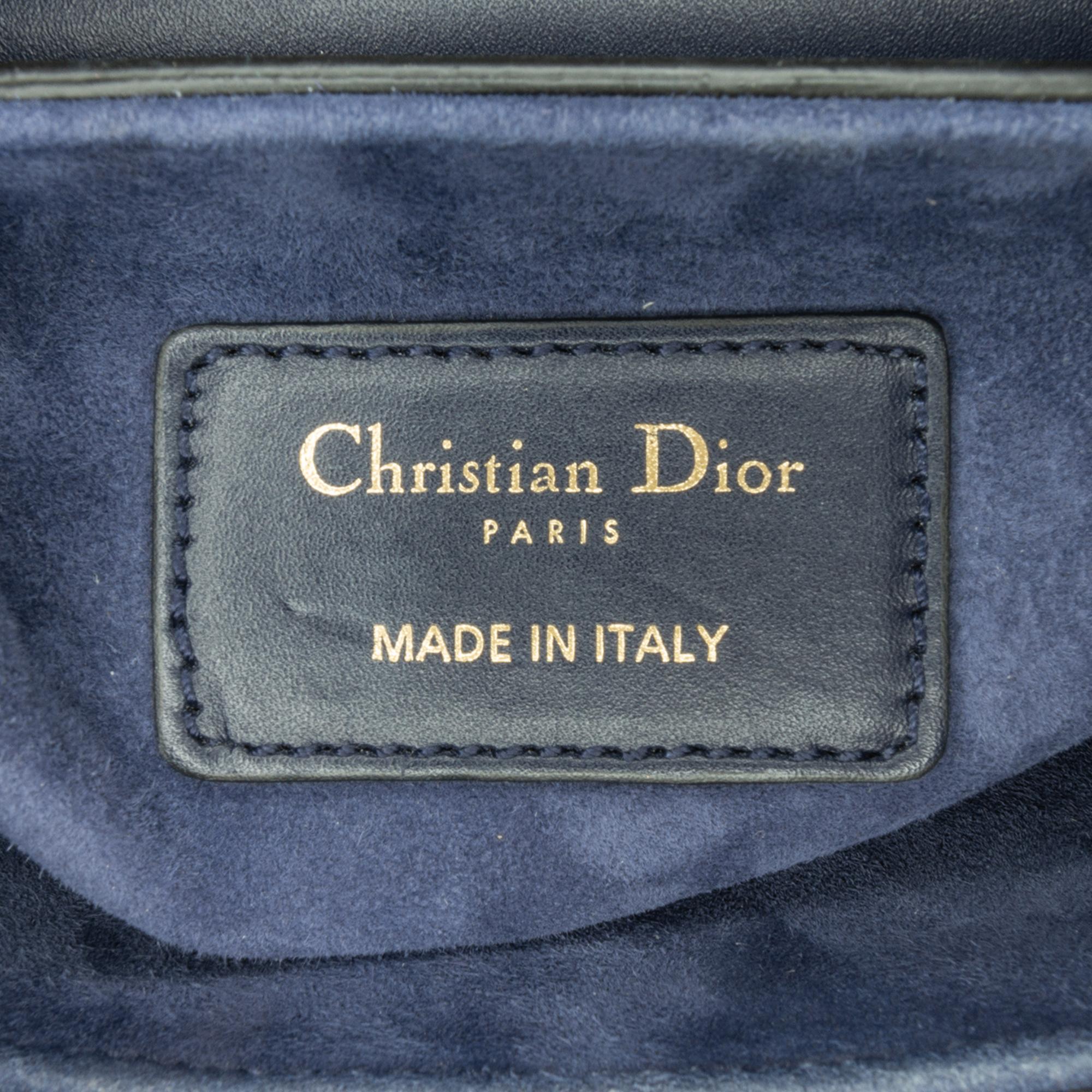 Dior Mini Leather Saddle Bag (SHG-79ZKLZ)