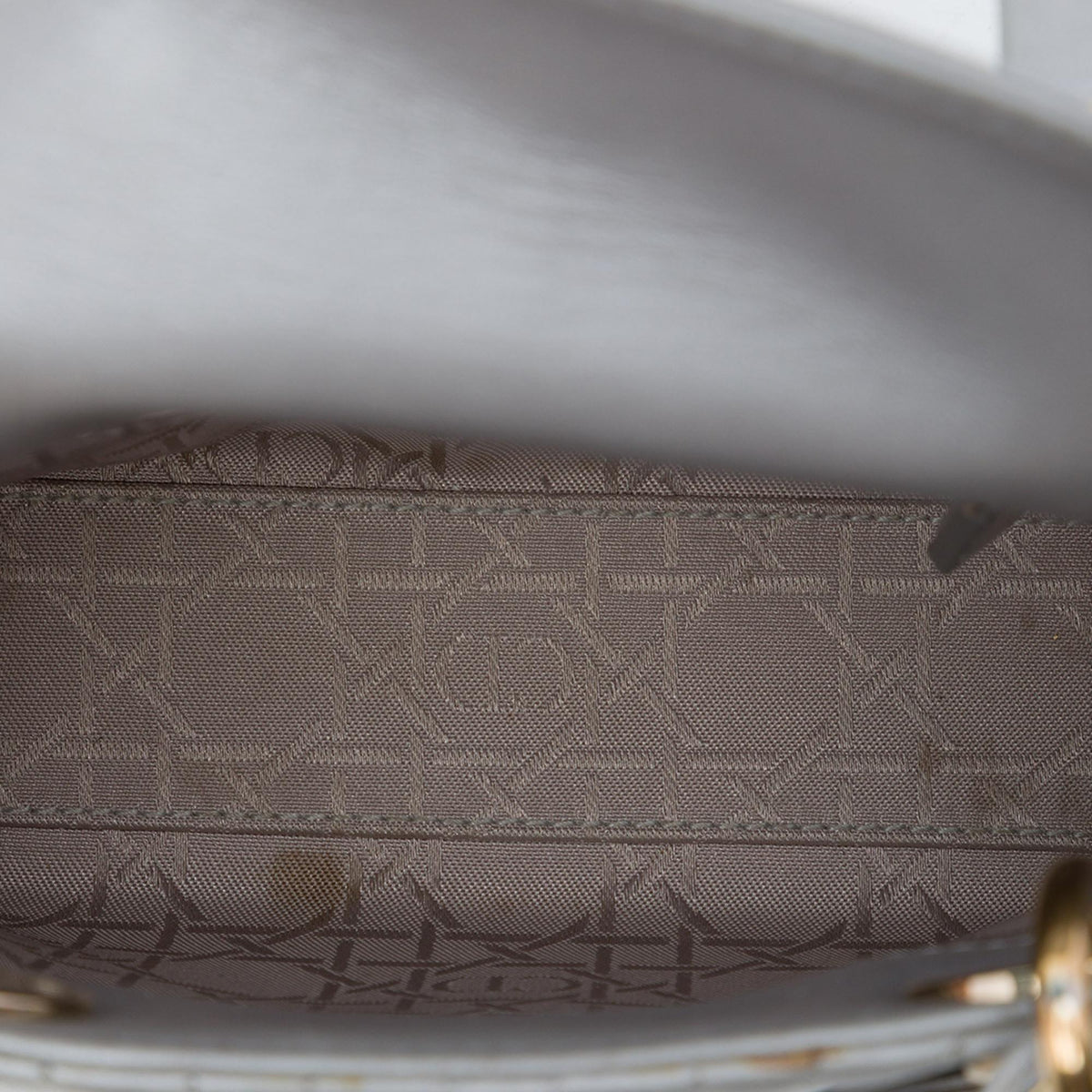 Dior Mini Metallic Lambskin Cannage Lady Dior