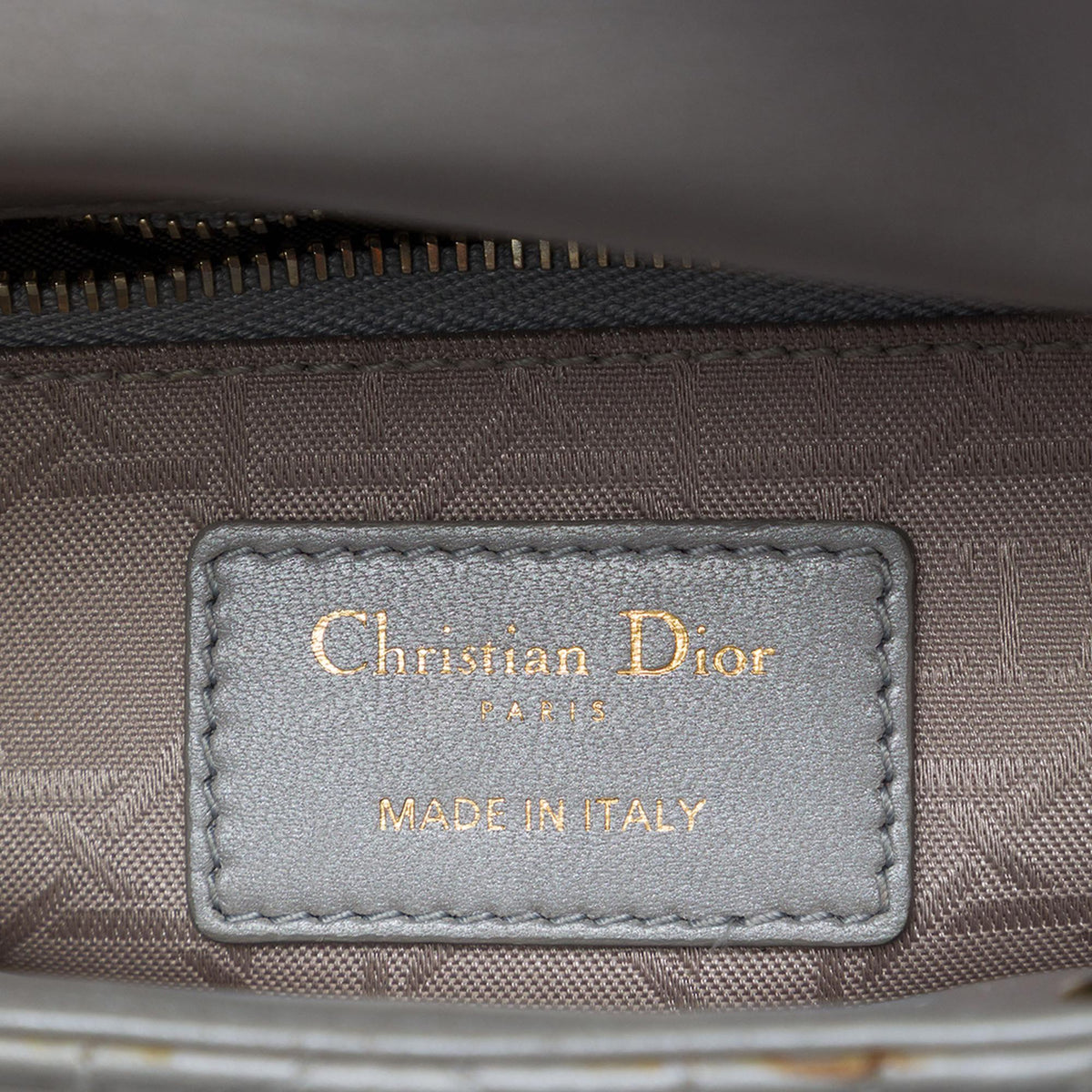 Dior Mini Metallic Lambskin Cannage Lady Dior