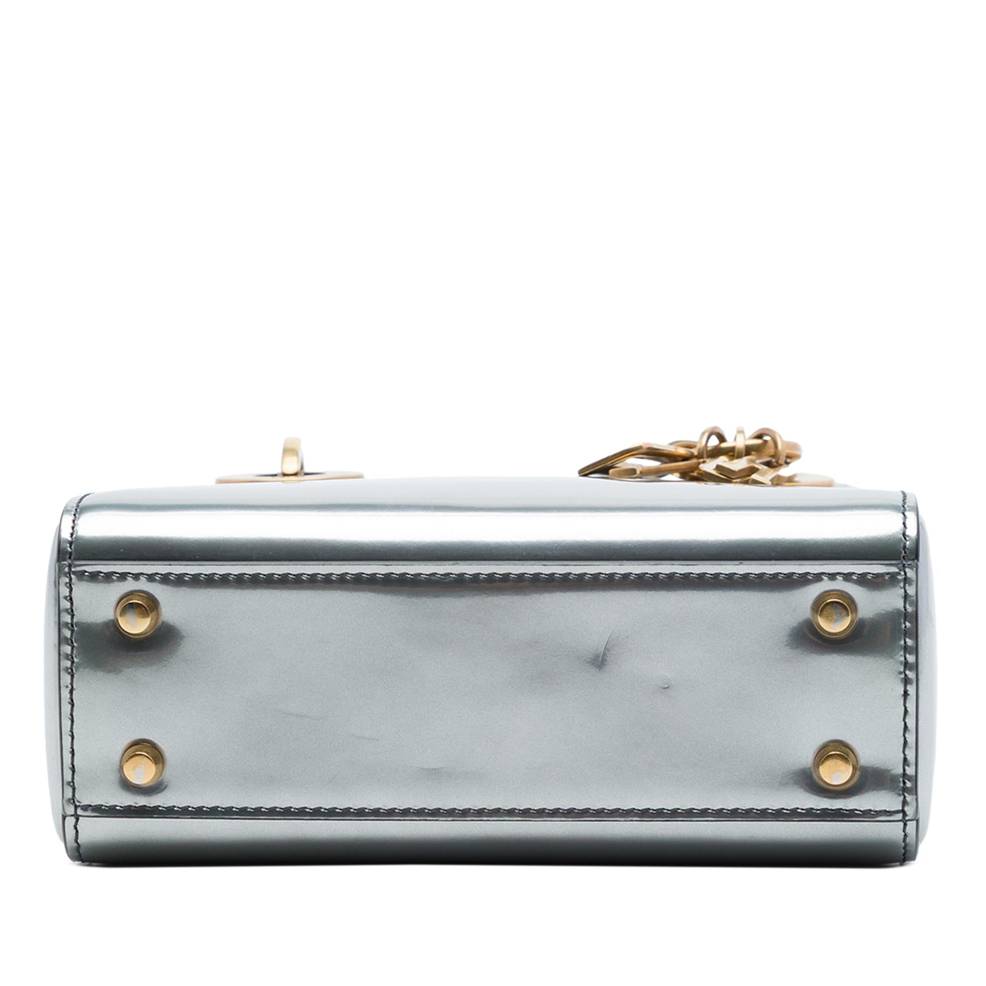 Dior Mini Metallic Patent Lady Dior