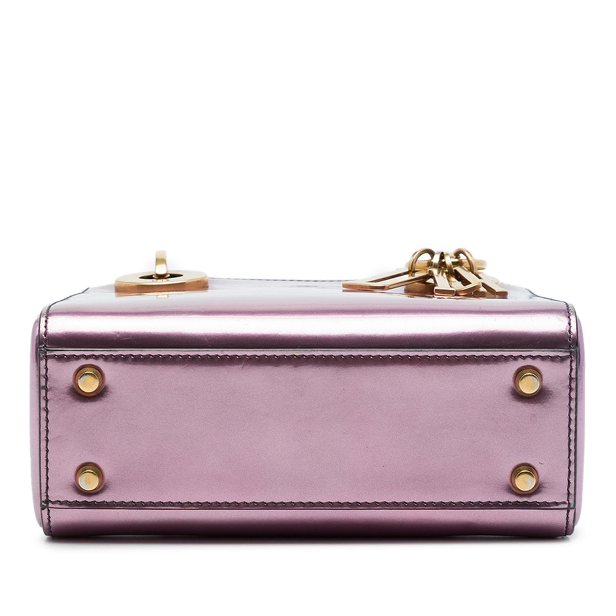 Dior Mini Metallic Patent Lady Dior
