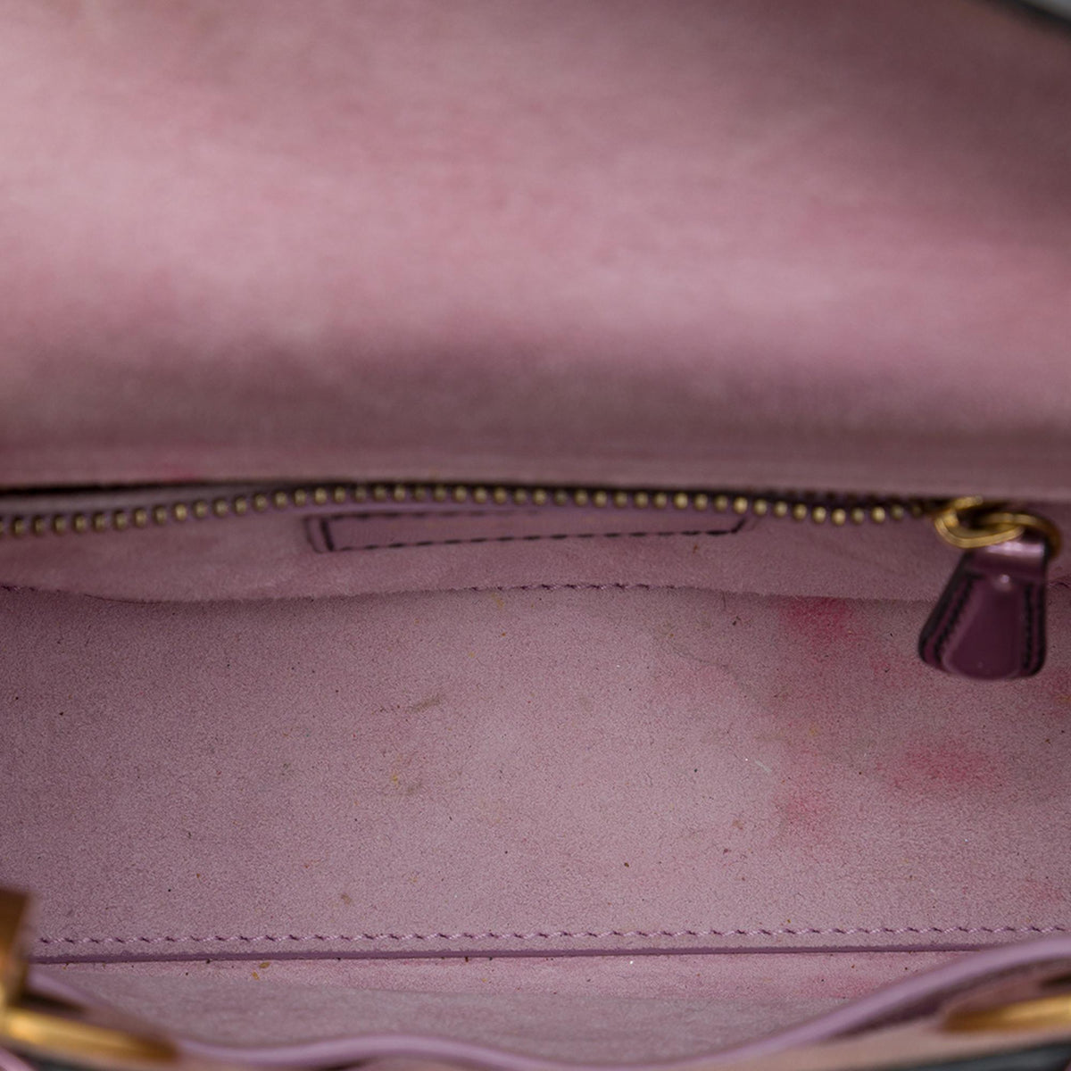 Dior Mini Metallic Patent Lady Dior