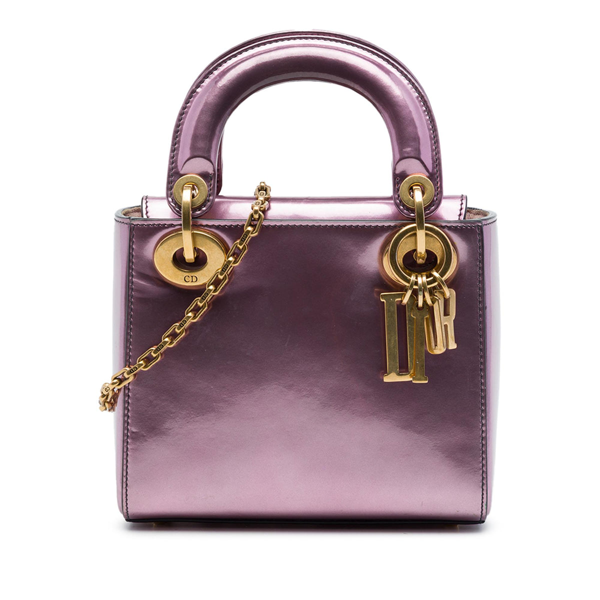 Dior Mini Metallic Patent Lady Dior