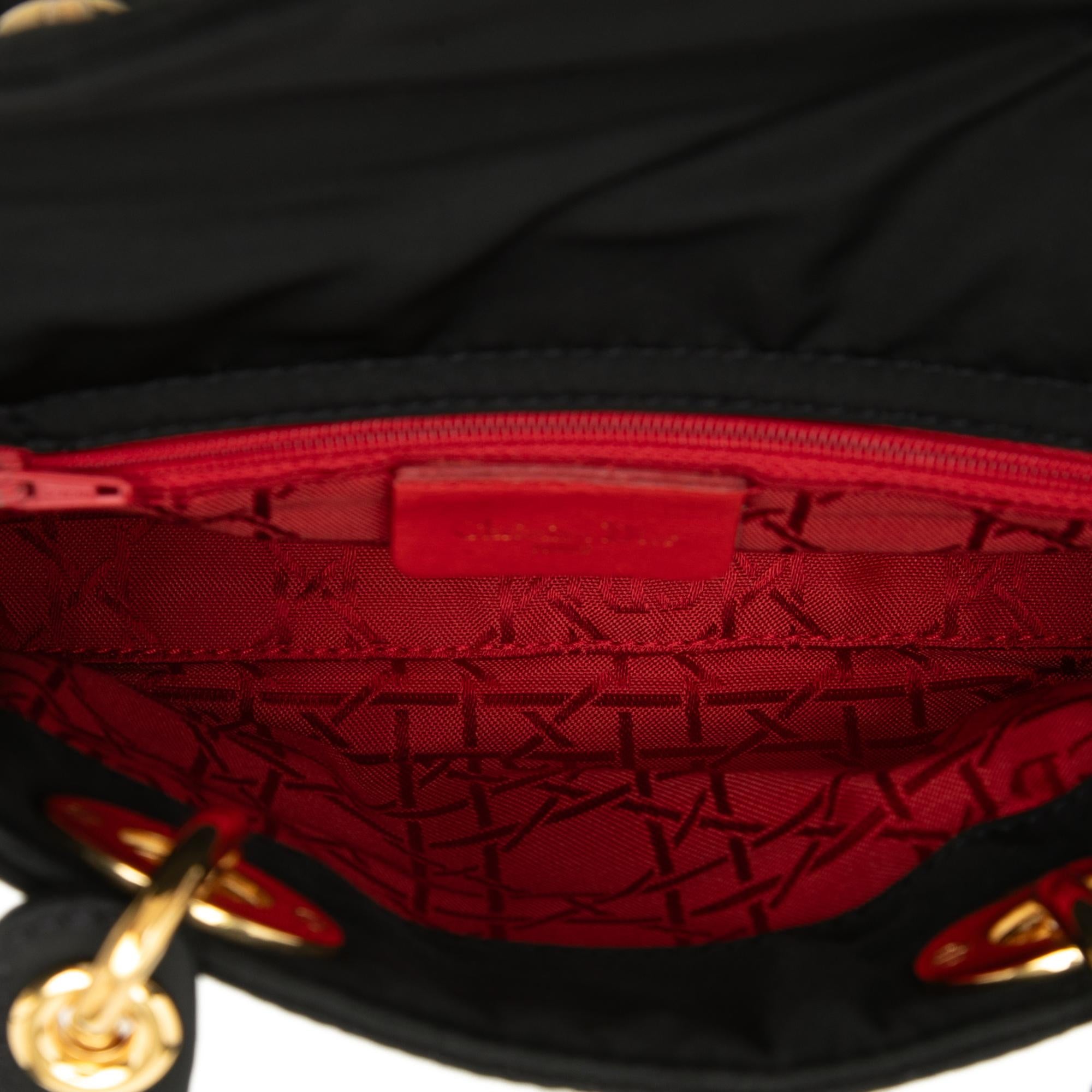 Dior Mini Nylon Cannage Lady Dior