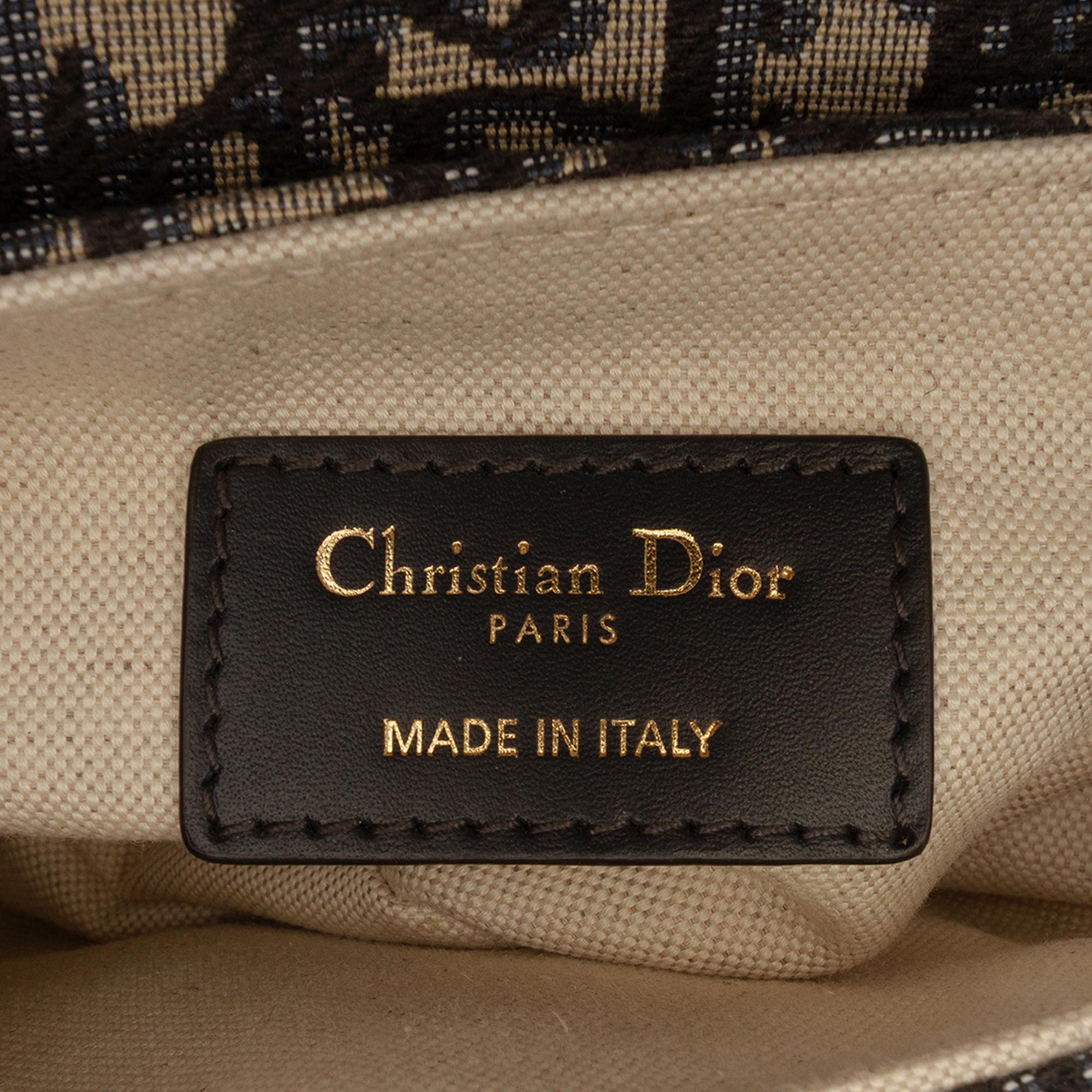 Dior Mini Oblique Canvas Saddle Bag