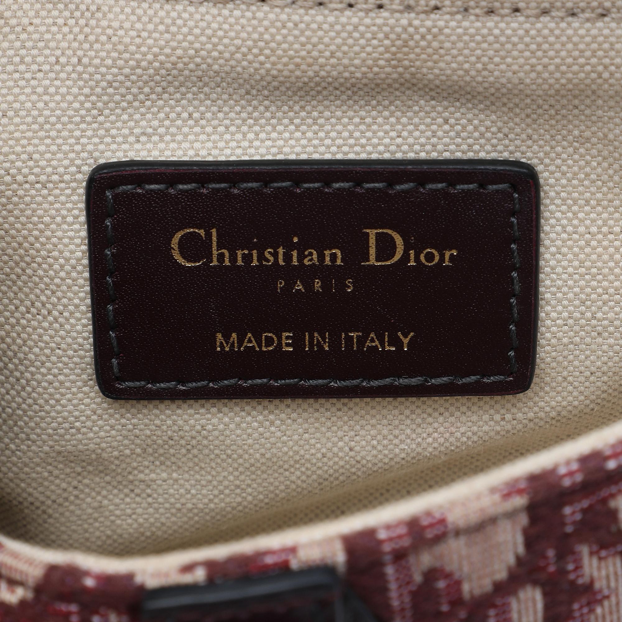 Dior Mini Oblique Canvas Saddle Bag