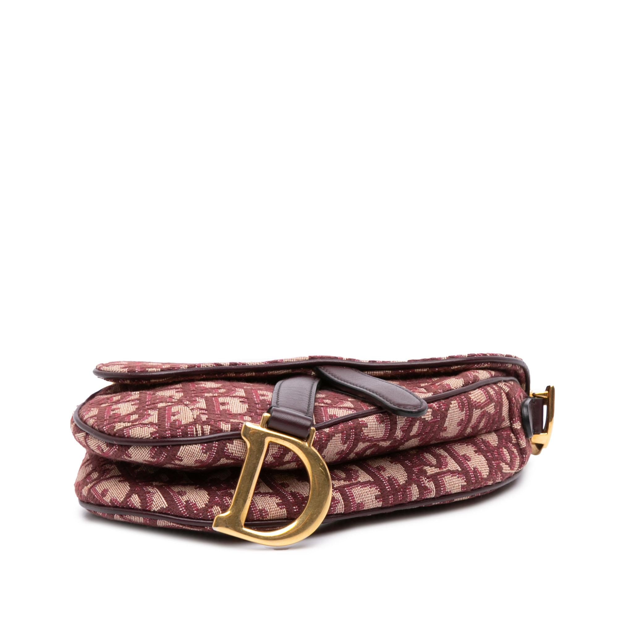 Dior Mini Oblique Canvas Saddle Bag