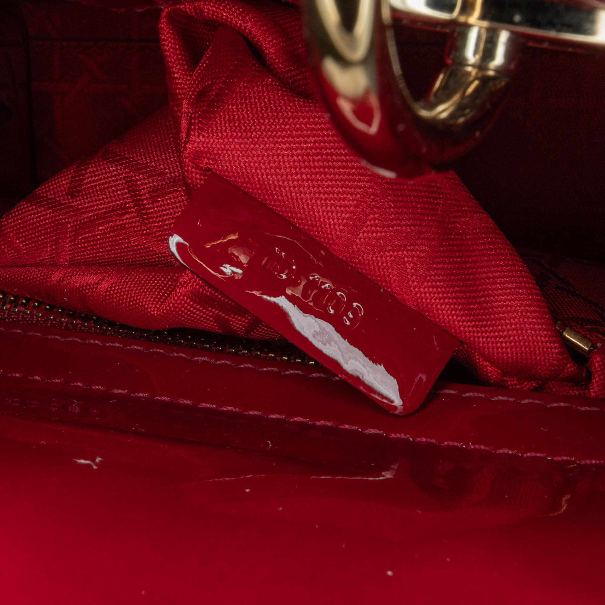 Dior Mini Patent Cannage Lady Dior (SHG-nahdcS)