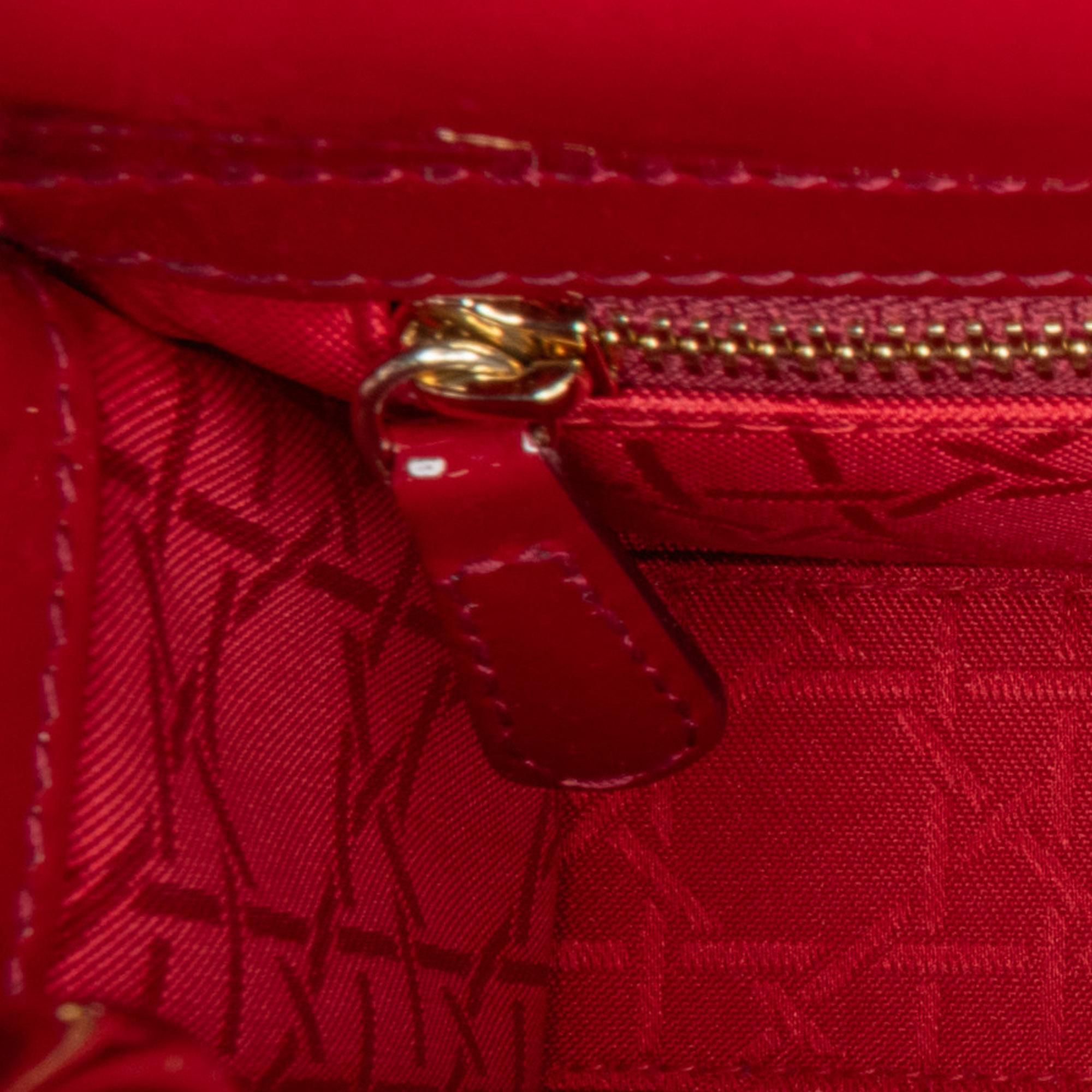 Dior Mini Patent Cannage Lady Dior (SHG-nahdcS)