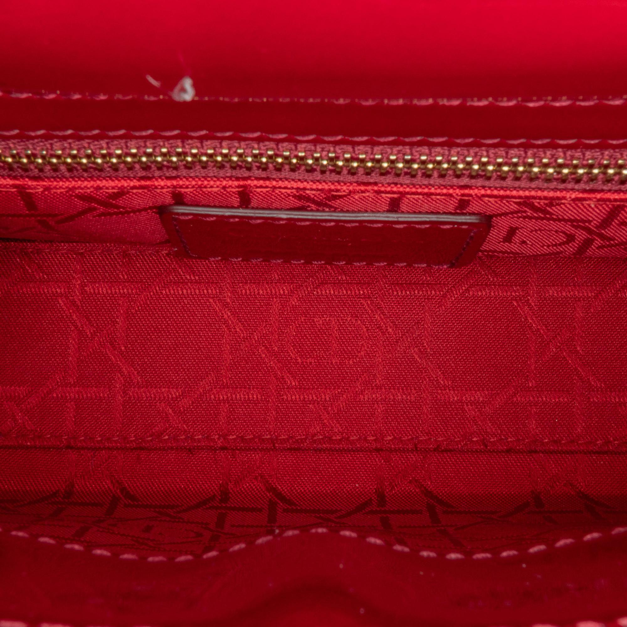 Dior Mini Patent Cannage Lady Dior (SHG-nahdcS)