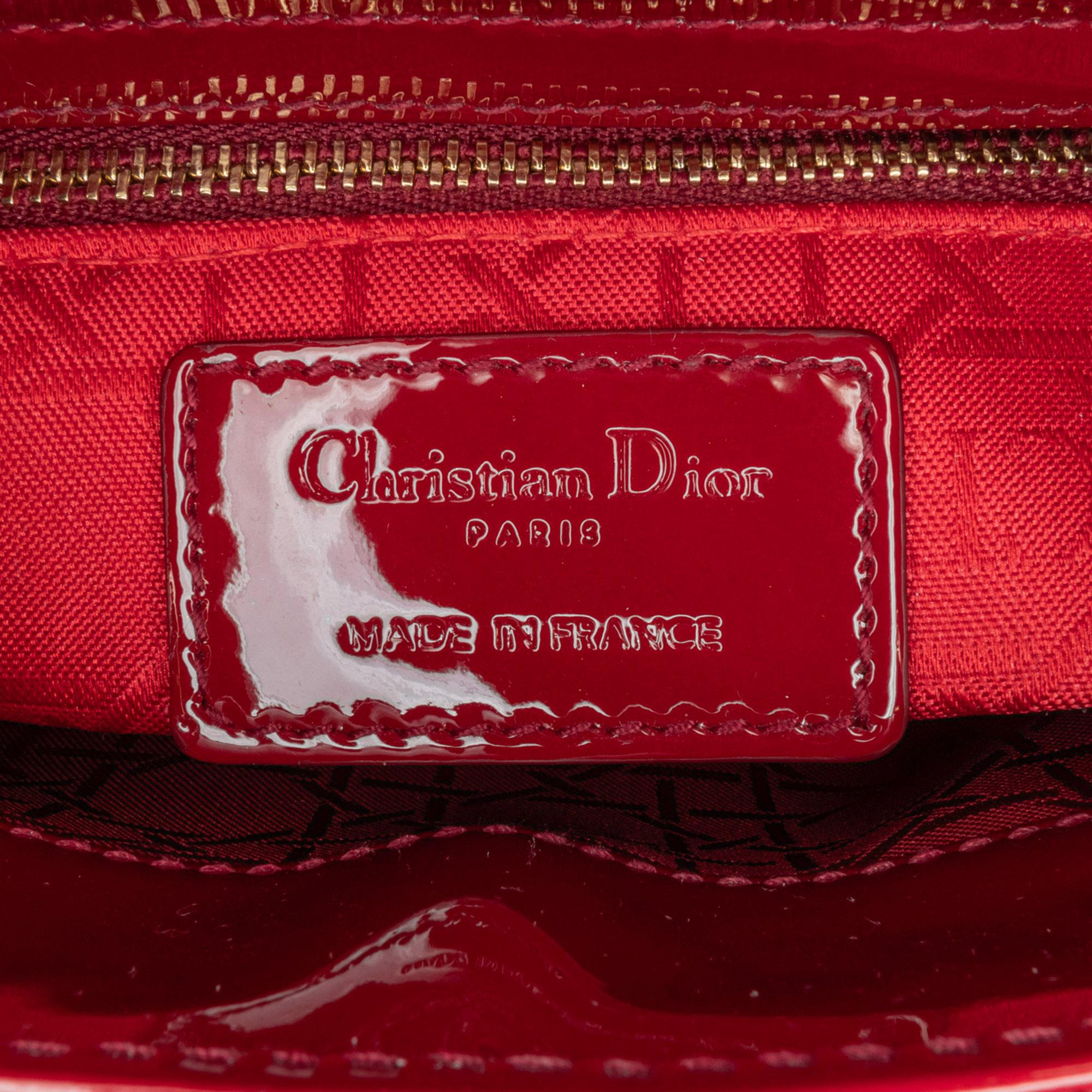 Dior Mini Patent Cannage Lady Dior (SHG-nahdcS)