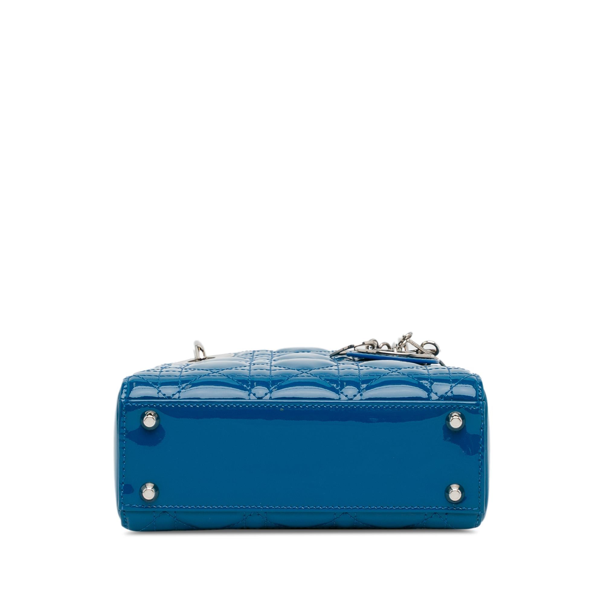 Dior Mini Patent Cannage Lady Dior (SHG-zYgJeg)