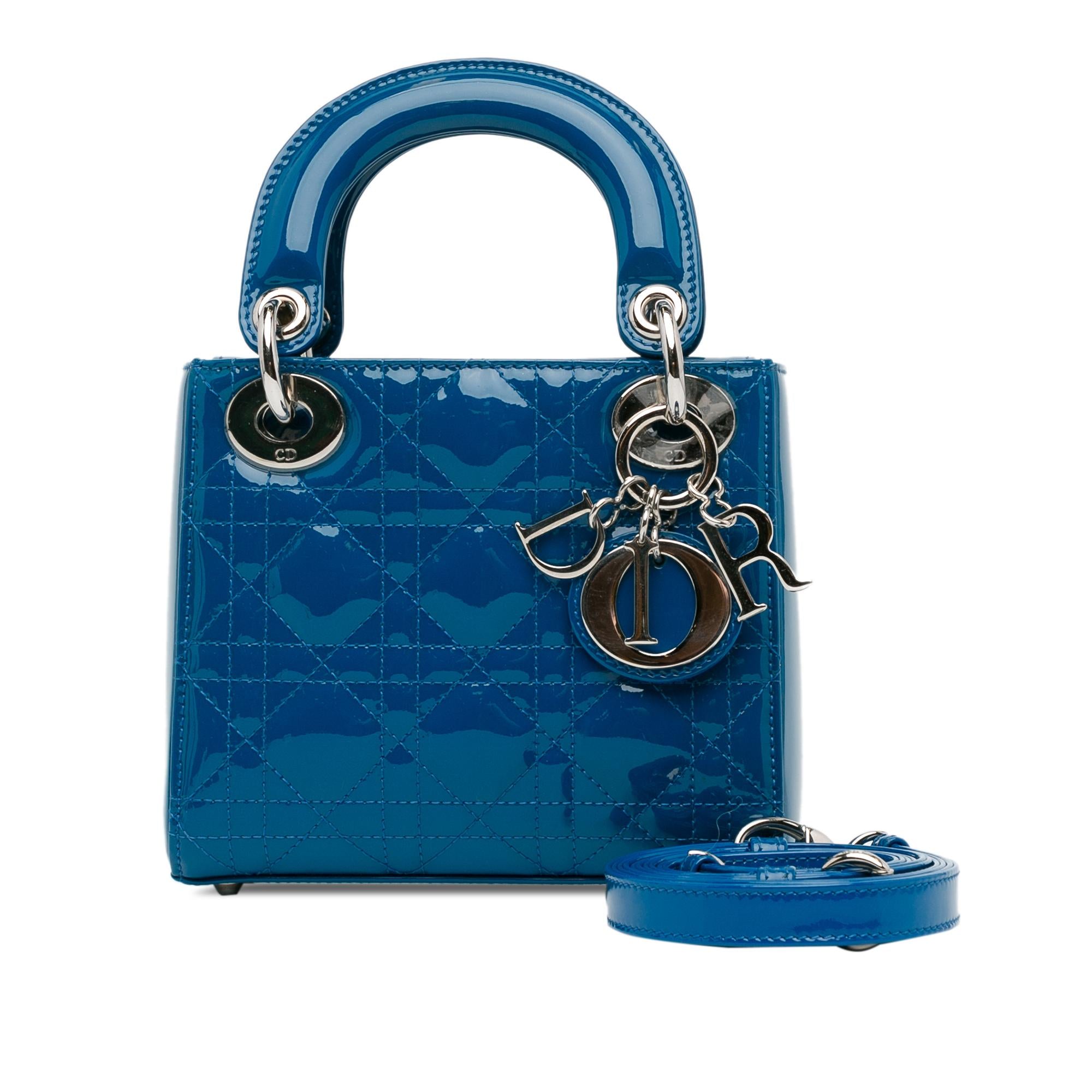 Dior Mini Patent Cannage Lady Dior (SHG-zYgJeg)