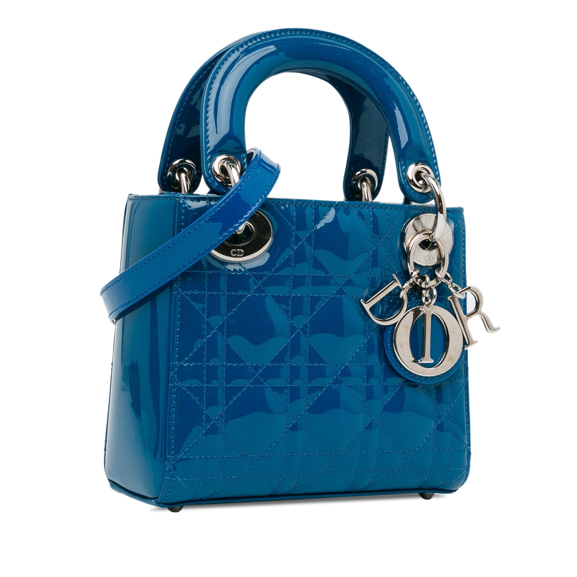 Dior Mini Patent Cannage Lady Dior (SHG-zYgJeg)