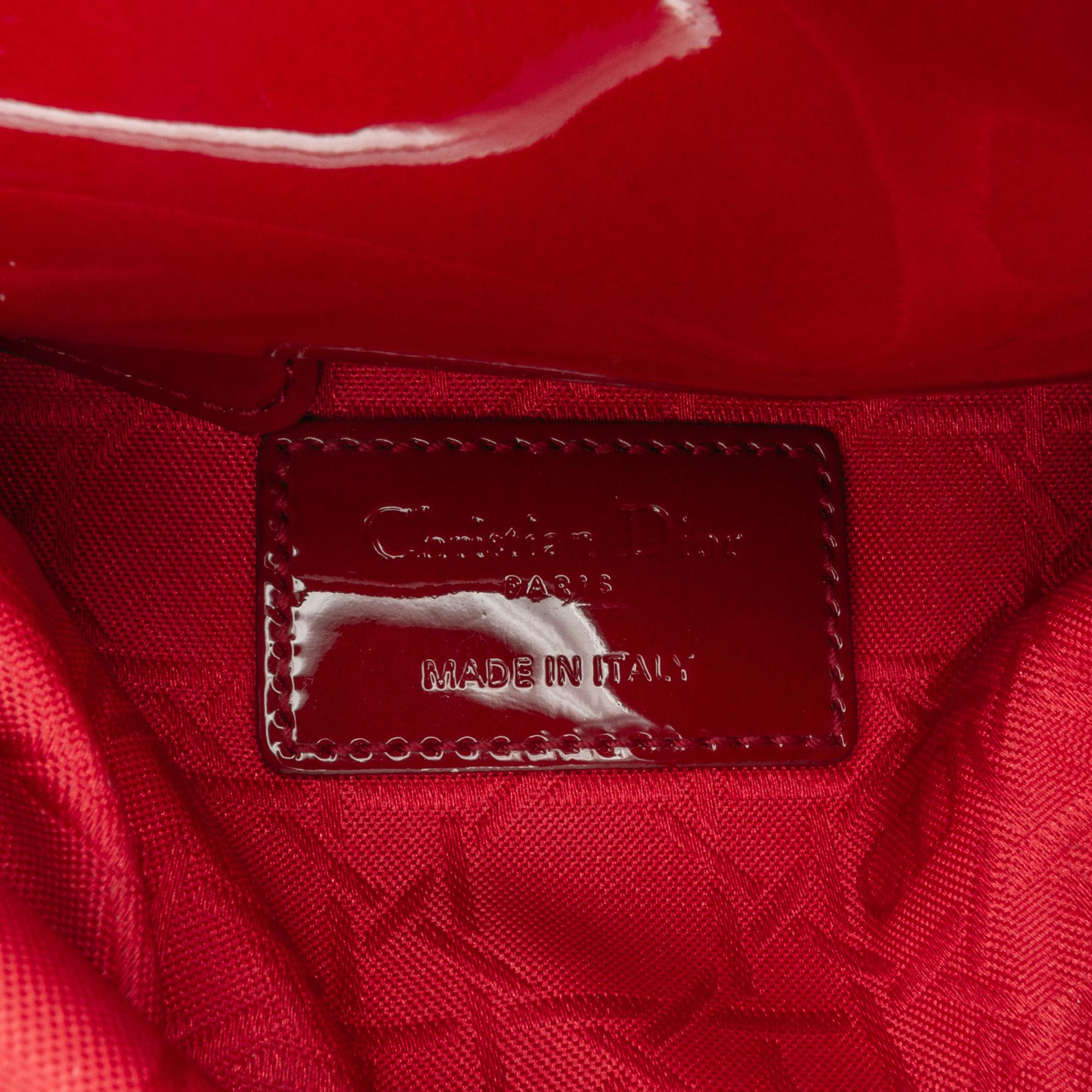 Dior Mini Patent Cannage Lady Dior (SHG-a45nYI)