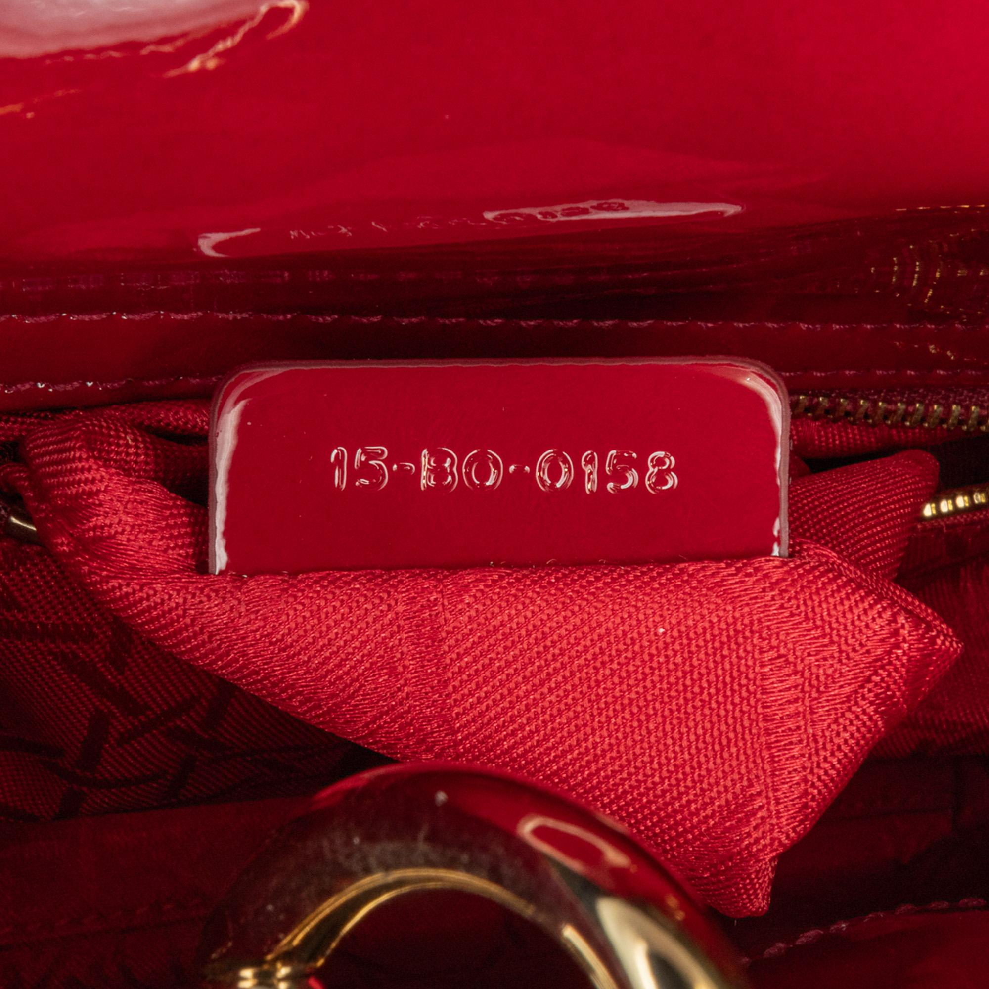 Dior Mini Patent Cannage Lady Dior (SHG-vBj1UP)