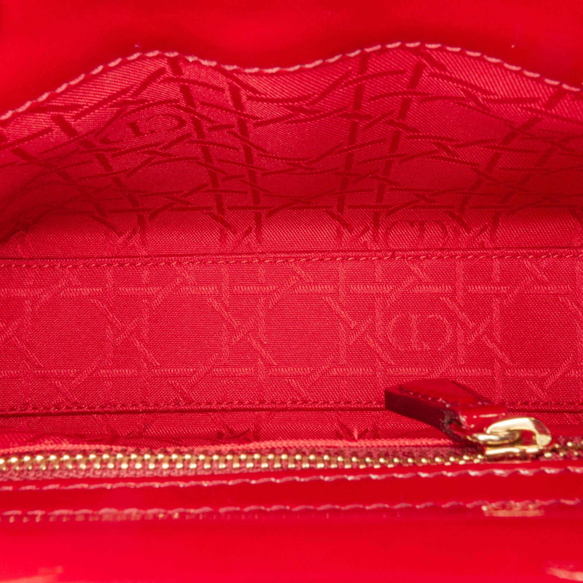 Dior Mini Patent Cannage Lady Dior (SHG-vBj1UP)