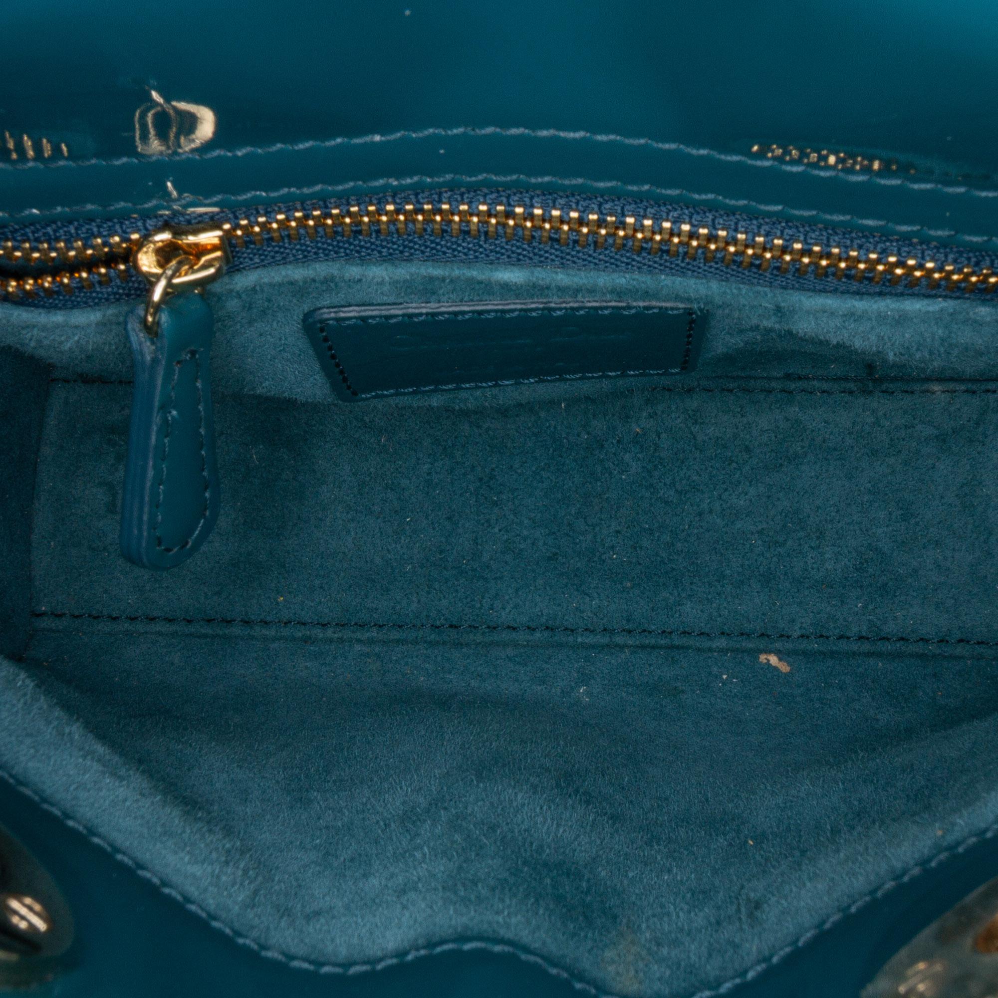 Dior Mini Patent Cannage Lady Dior