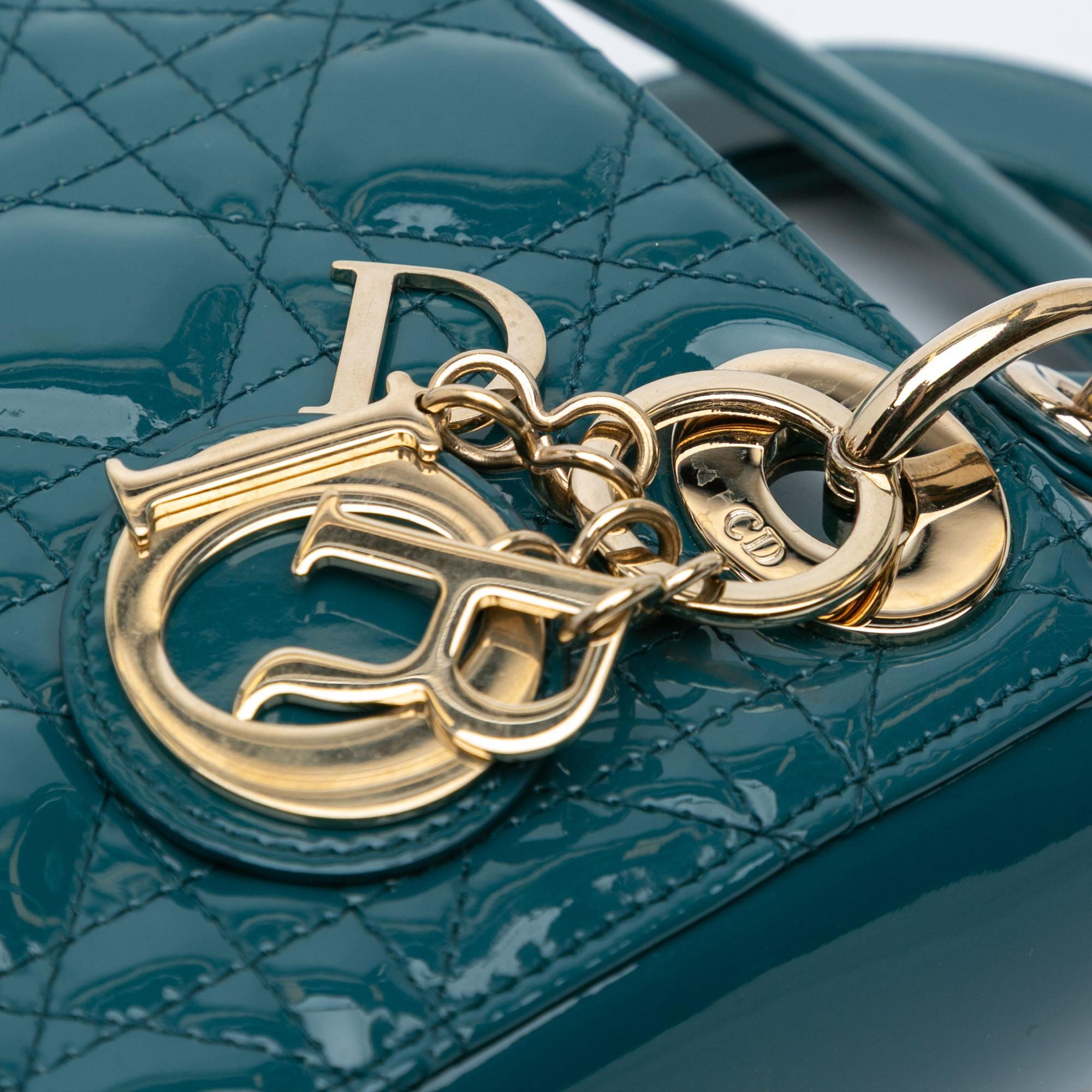 Dior Mini Patent Cannage Lady Dior