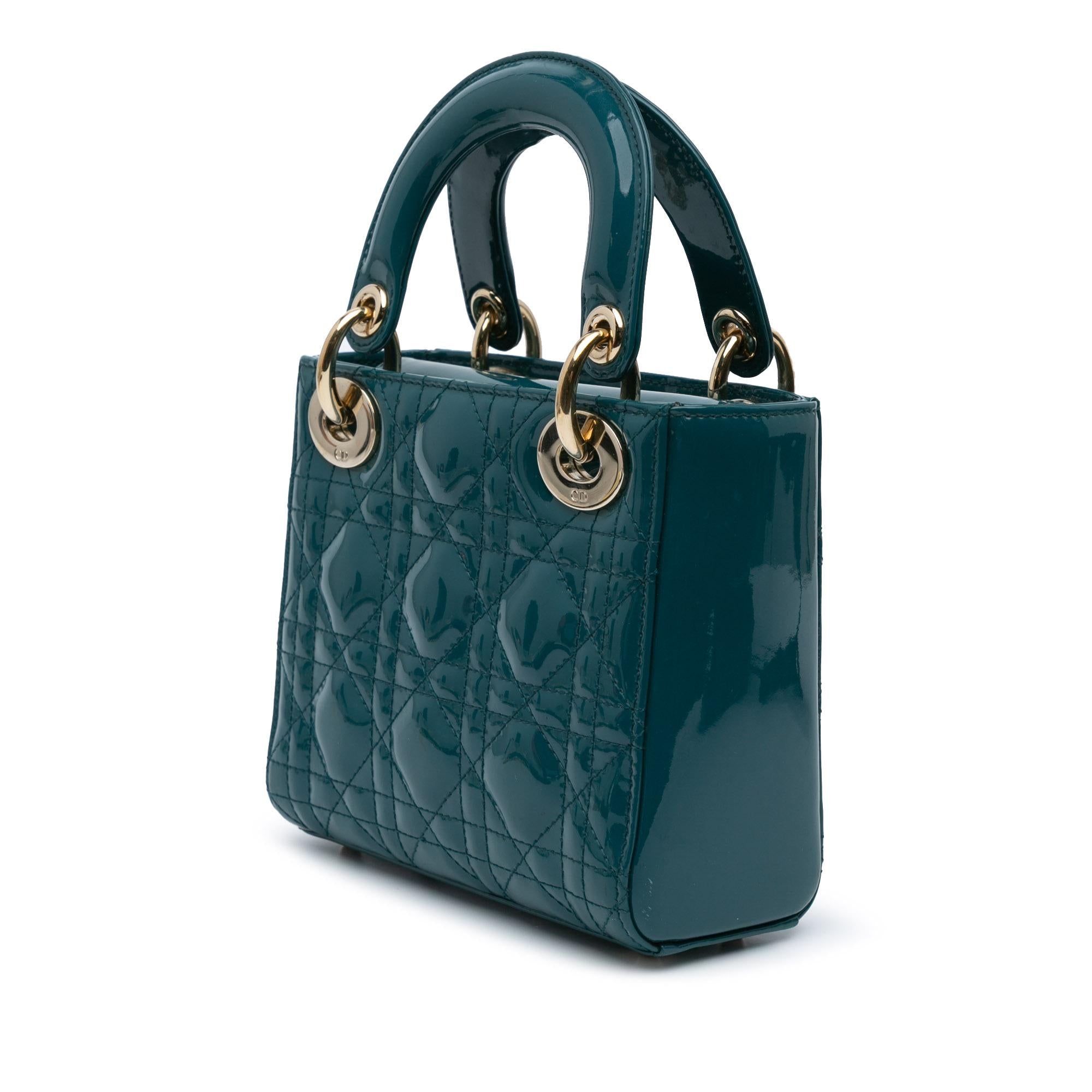 Dior Mini Patent Cannage Lady Dior