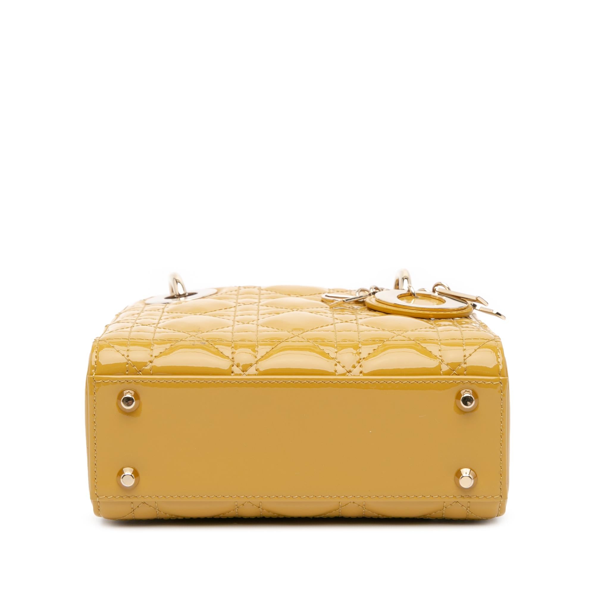 Dior Mini Patent Cannage Lady Dior