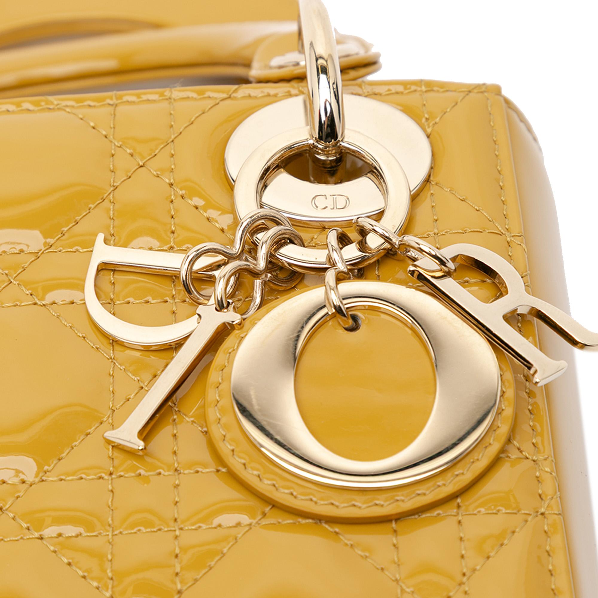 Dior Mini Patent Cannage Lady Dior