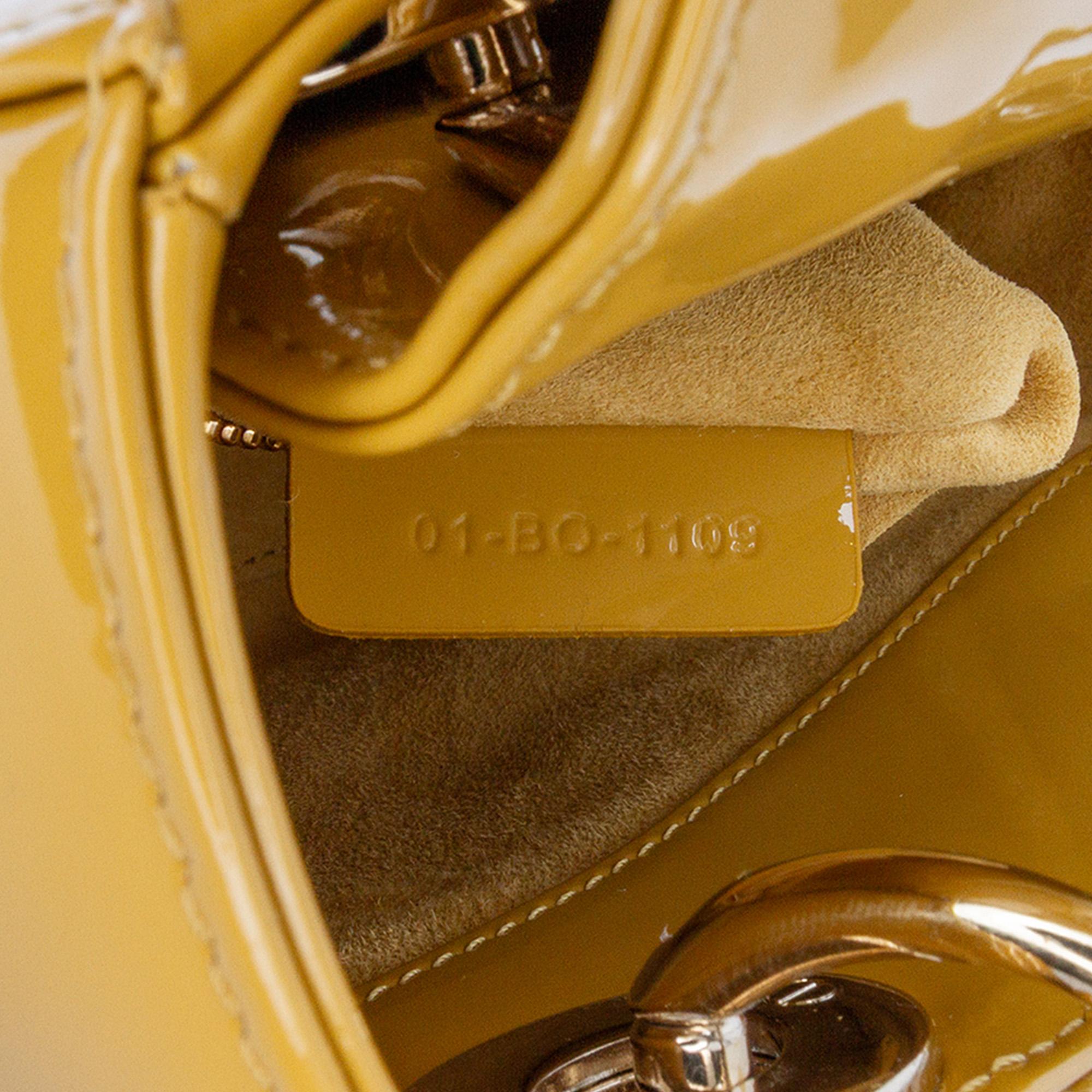 Dior Mini Patent Cannage Lady Dior