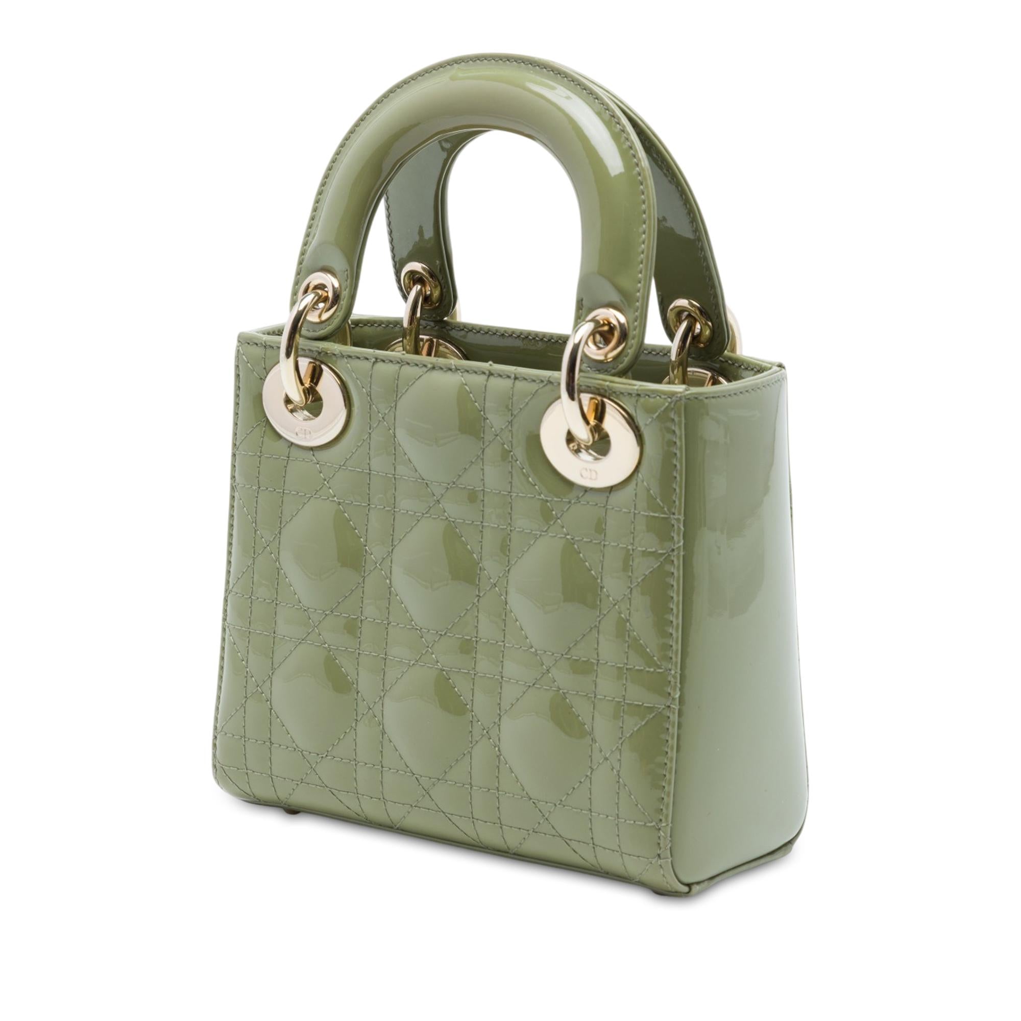 Dior Mini Patent Cannage Lady Dior