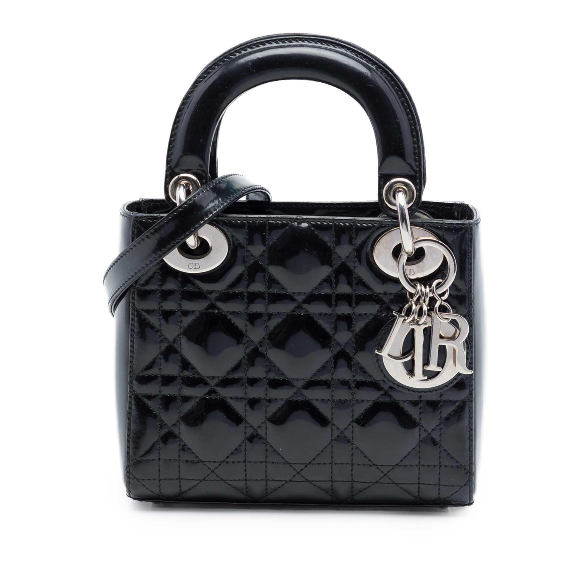 Dior Mini Patent Cannage Lady Dior