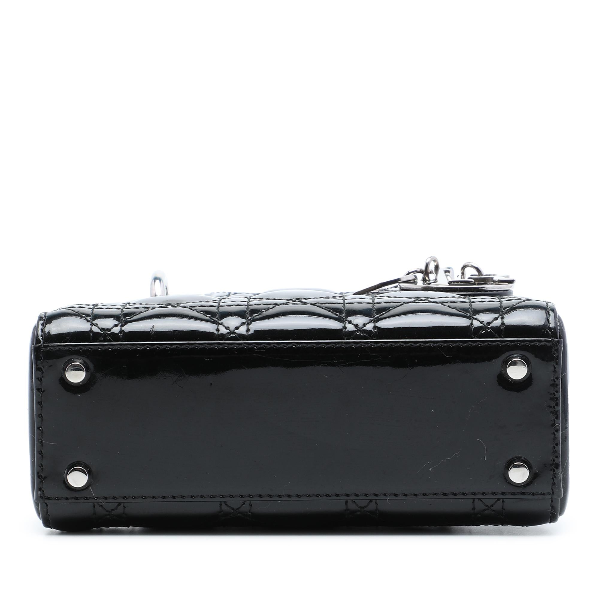 Dior Mini Patent Cannage Lady Dior