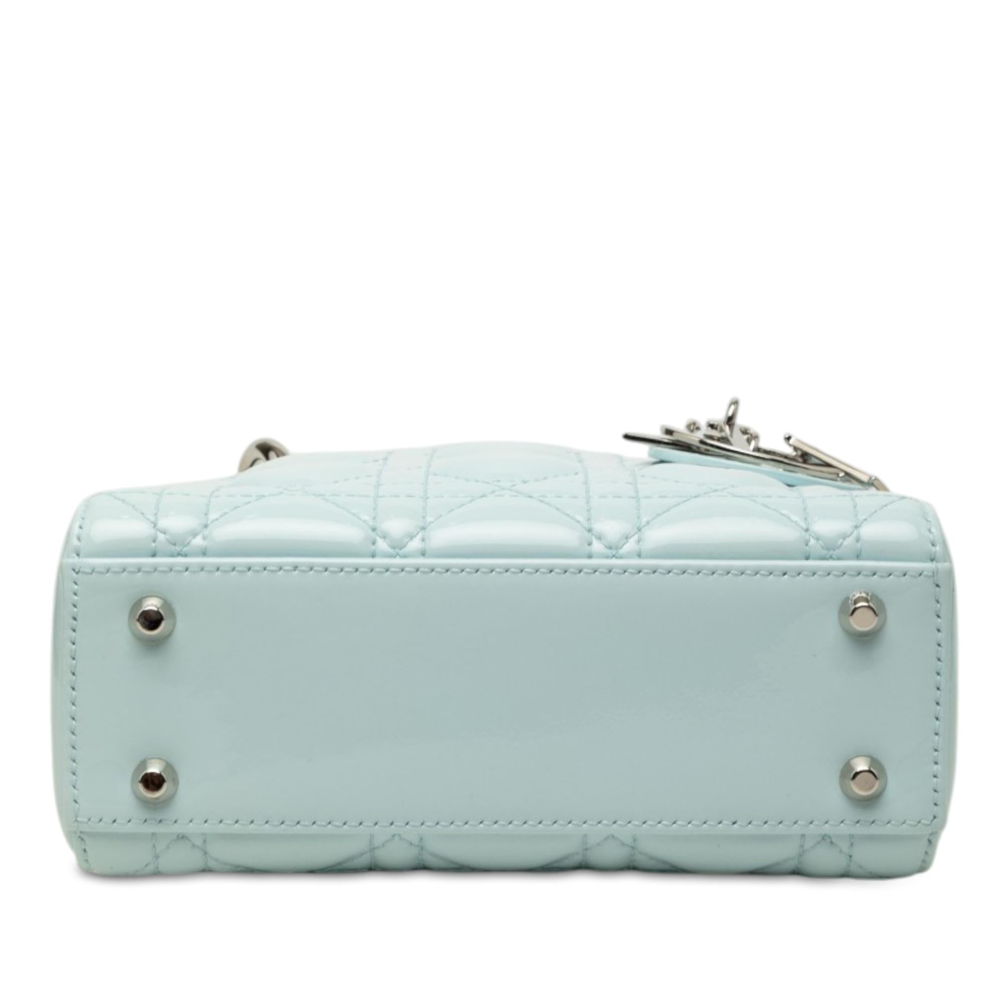 Dior Mini Patent Cannage Lady Dior