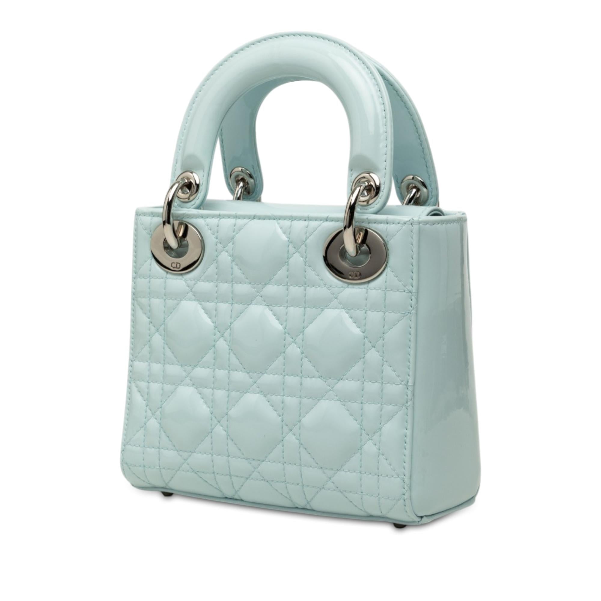 Dior Mini Patent Cannage Lady Dior