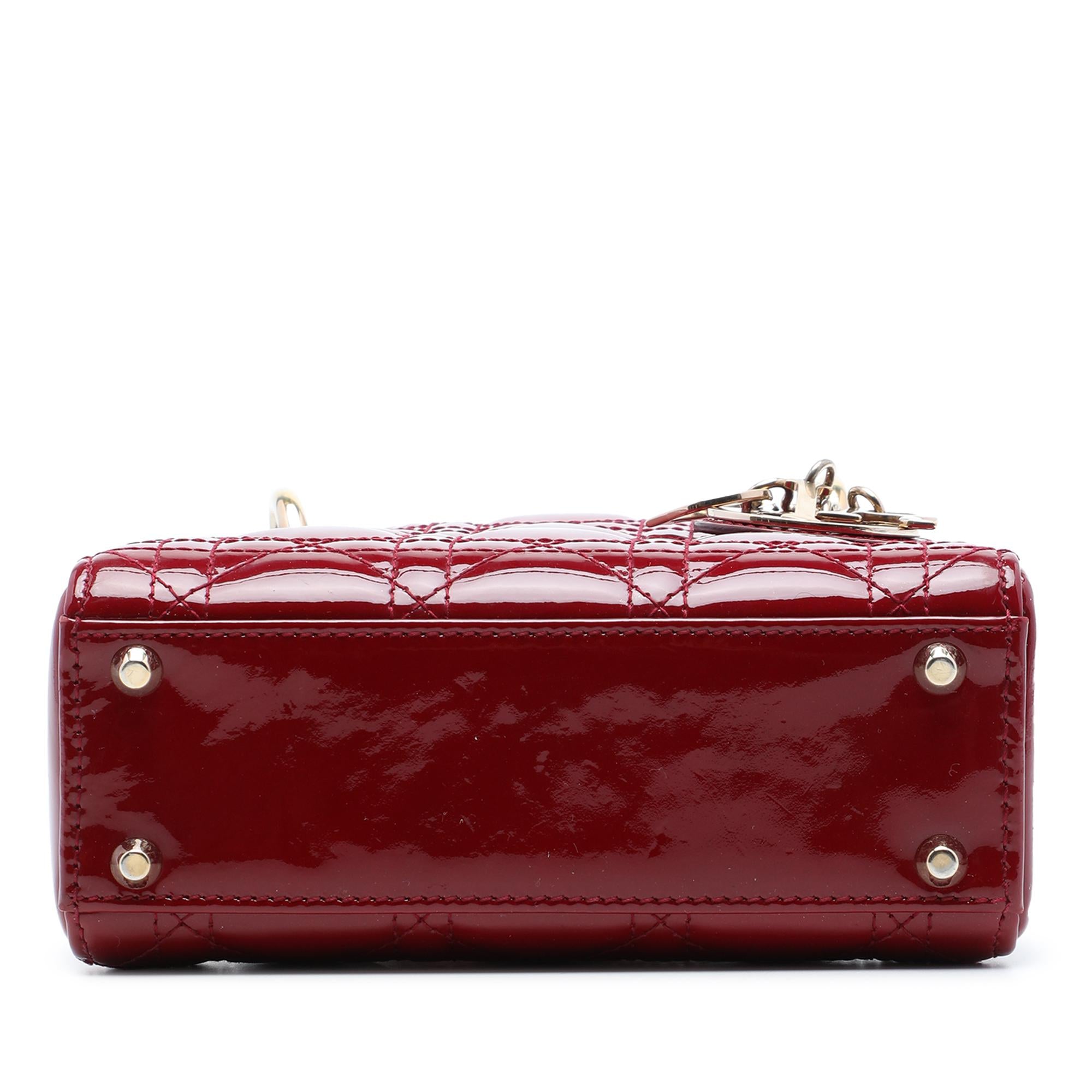 Dior Mini Patent Cannage Lady Dior