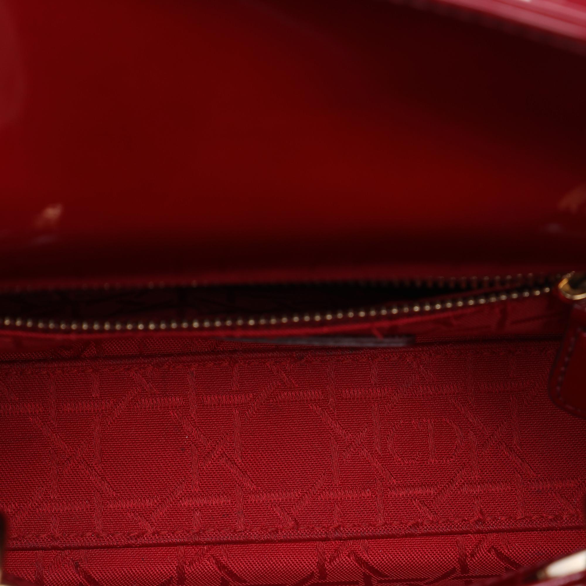 Dior Mini Patent Cannage Lady Dior