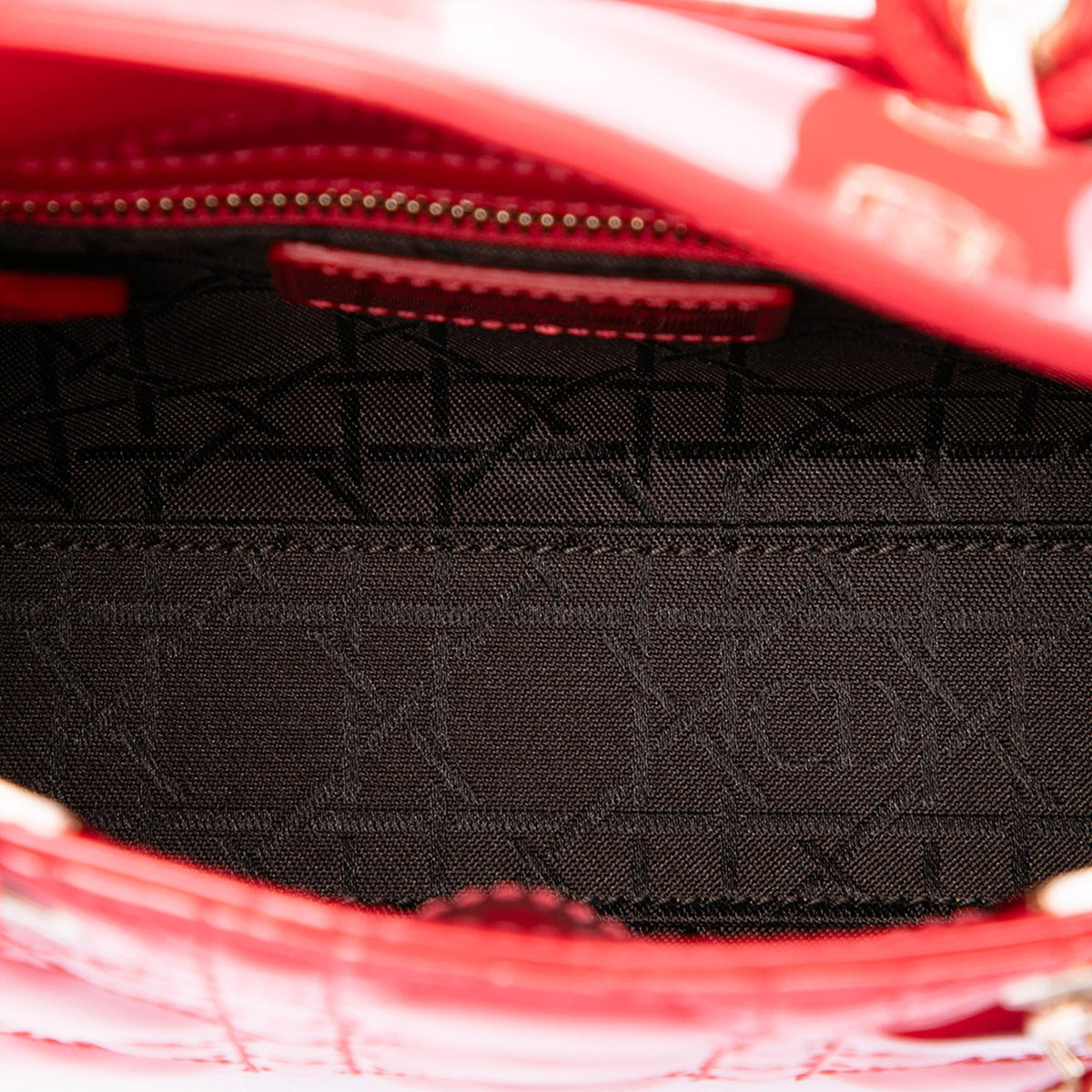 Dior Mini Patent Cannage Lady Dior