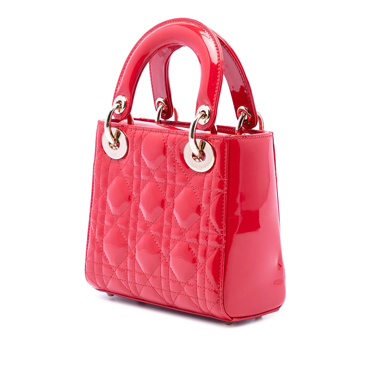 Dior Mini Patent Cannage Lady Dior