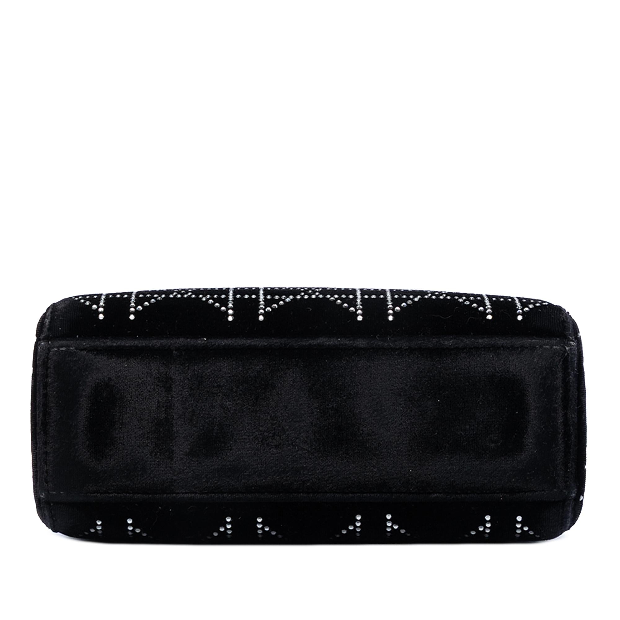 Dior Mini Satin Cannage Crystal Embellished Lady Dior