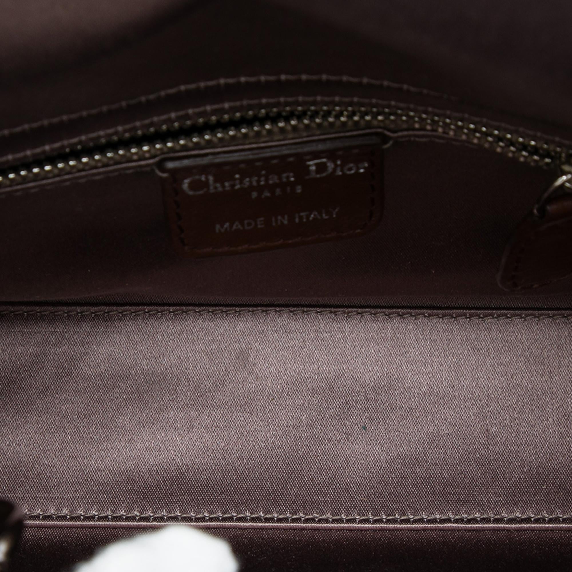 Dior Mini Satin Cannage Crystal Embellished Lady Dior