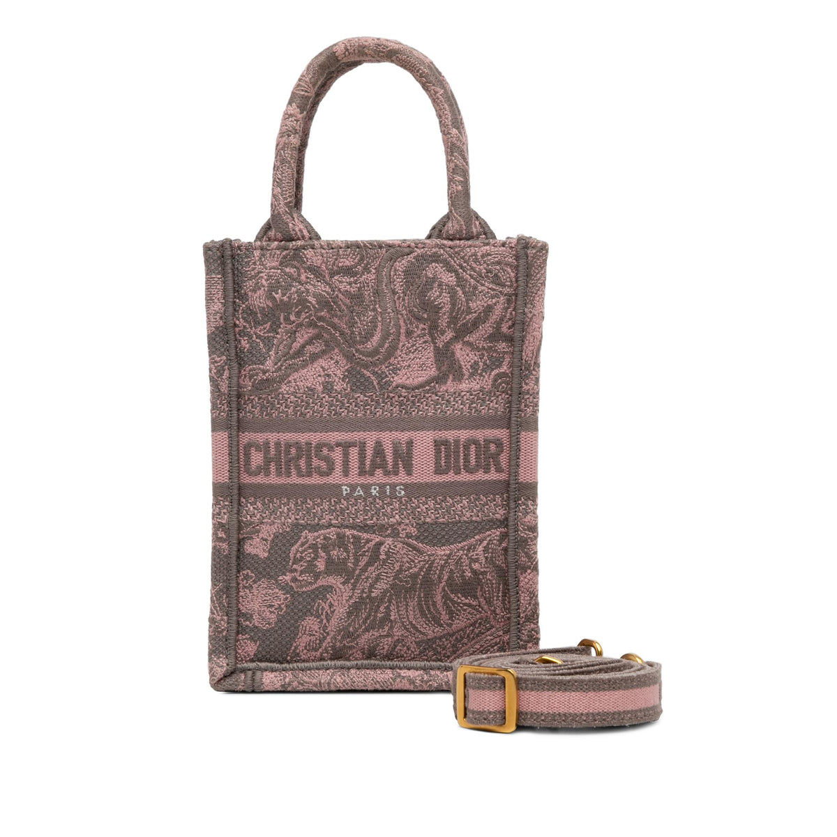 Dior Mini Toile de Jouy Vertical Book Tote
