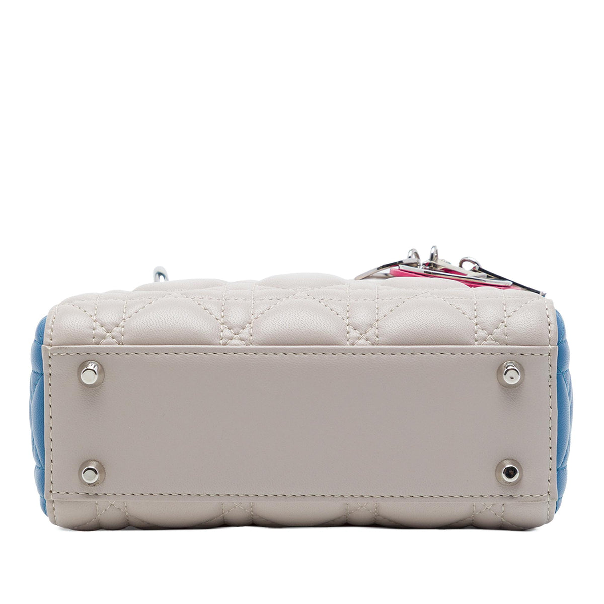 Dior Mini Tricolor Lambskin Cannage Lady Dior