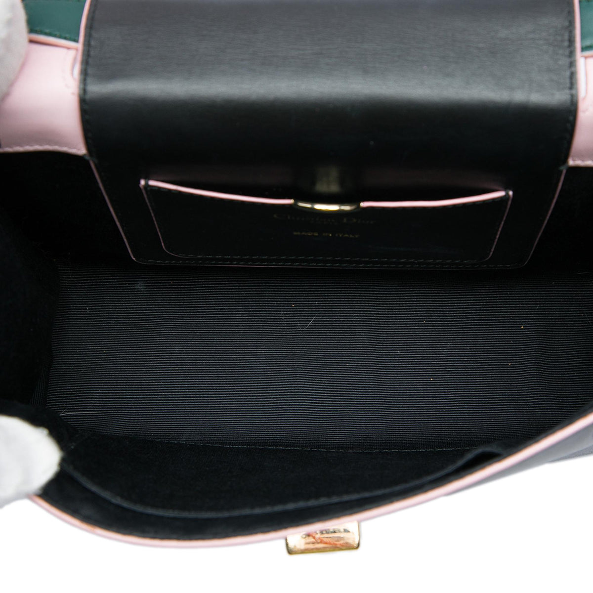 Dior Mini Tricolor Leather Diorever Top Handle Bag