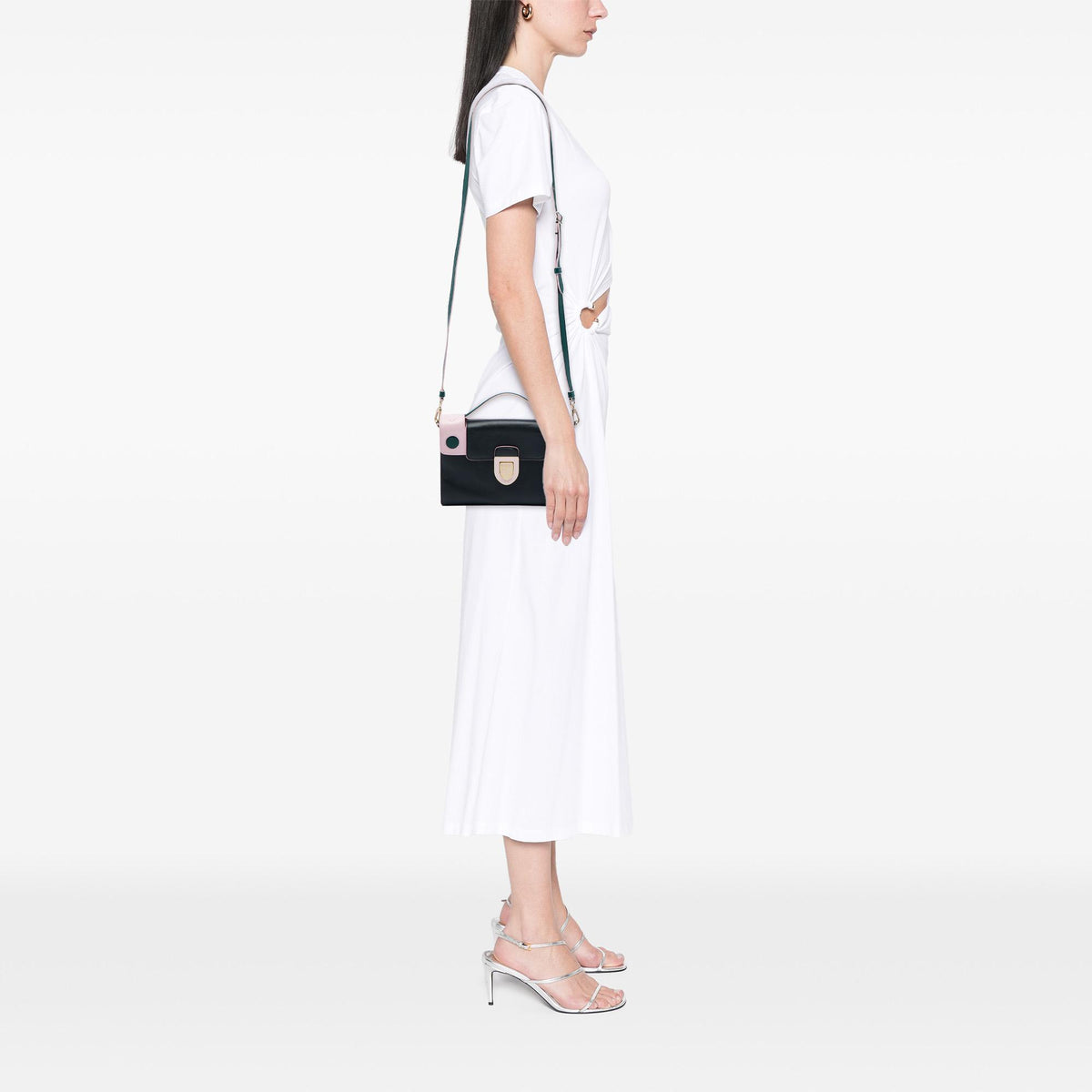Dior Mini Tricolor Leather Diorever Top Handle Bag