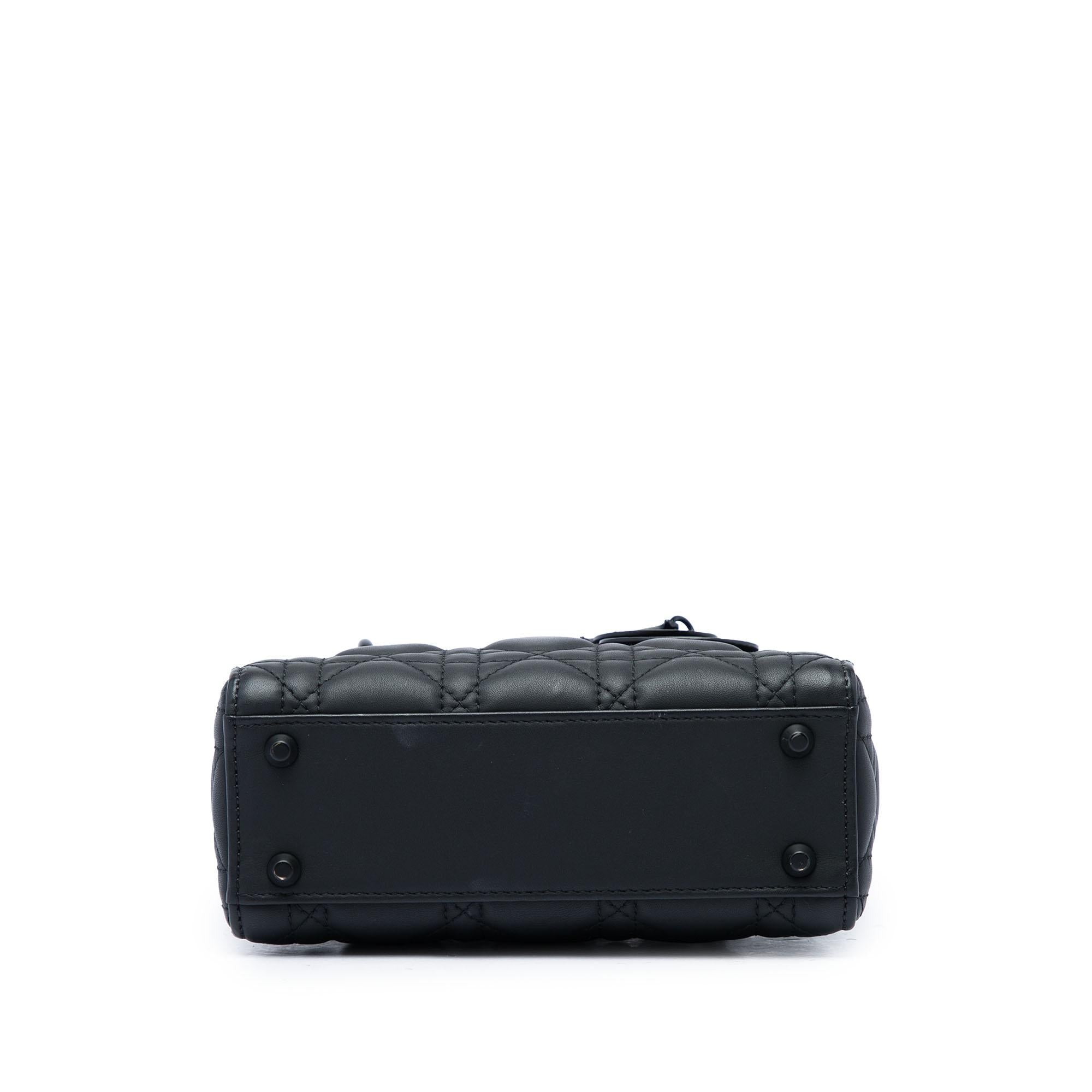 Dior Mini Ultra Matte Calfskin Cannage Lady Dior