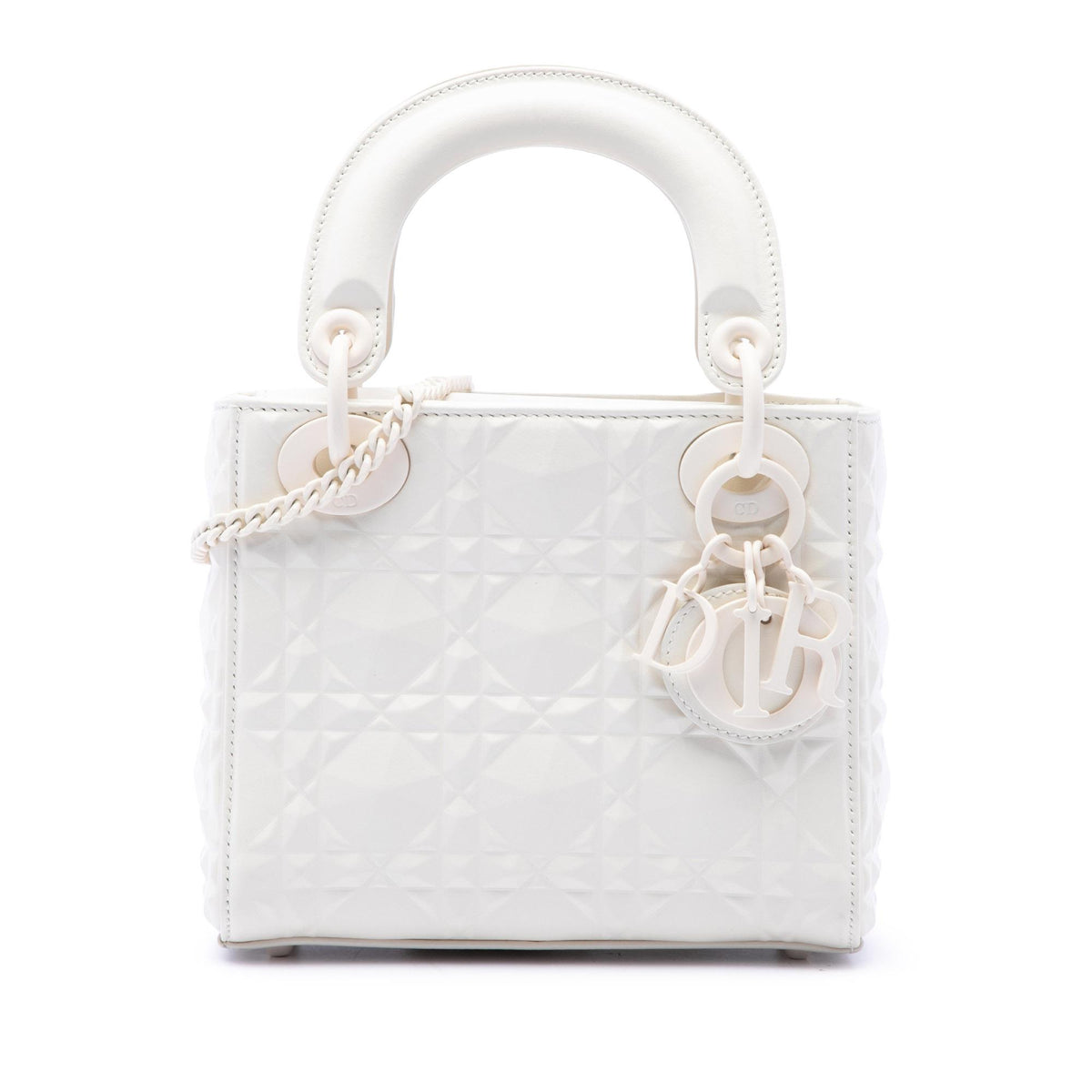 Dior Mini Ultra Matte Calfskin Diamond Cannage Lady Dior