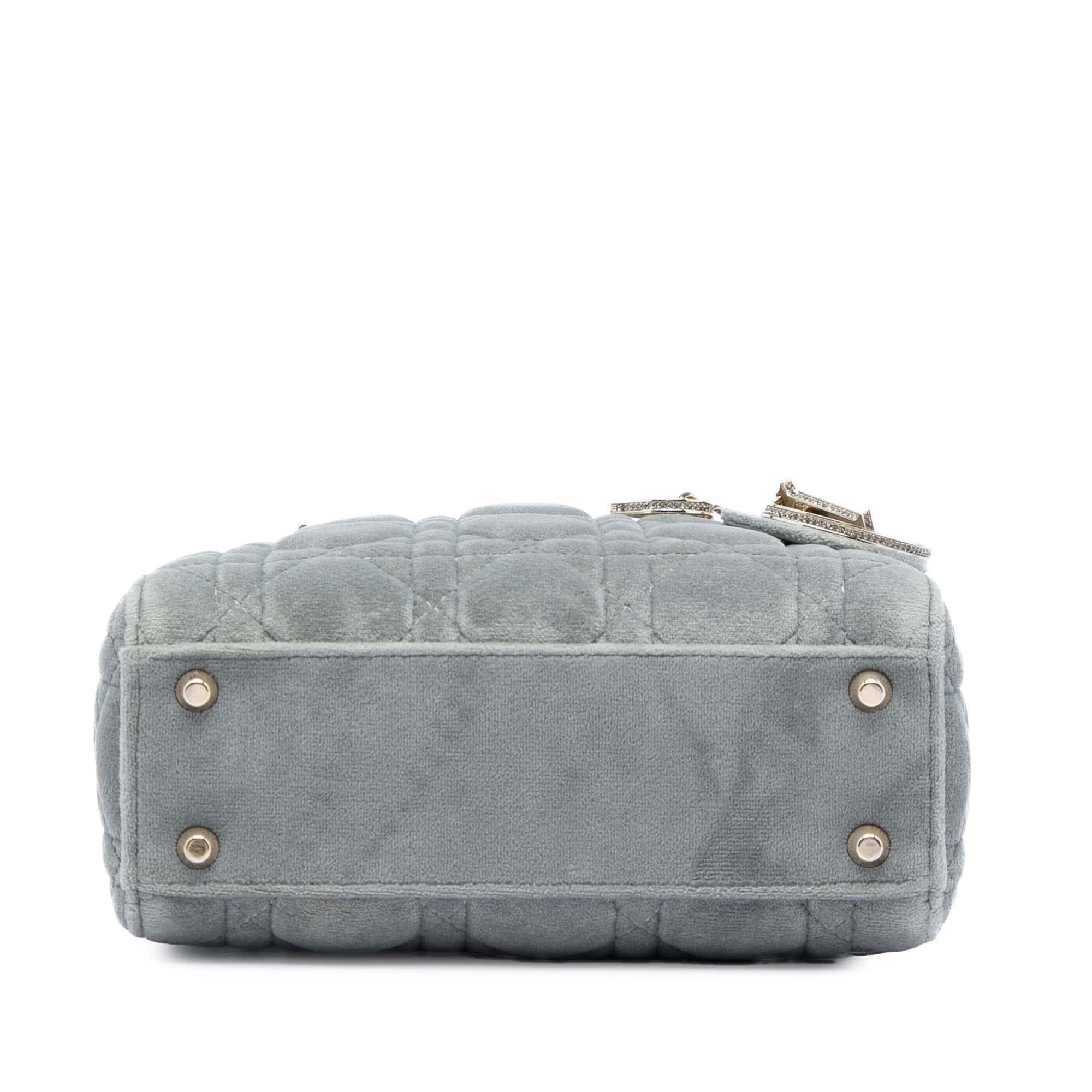 Dior Mini Velvet Cannage Lady Dior