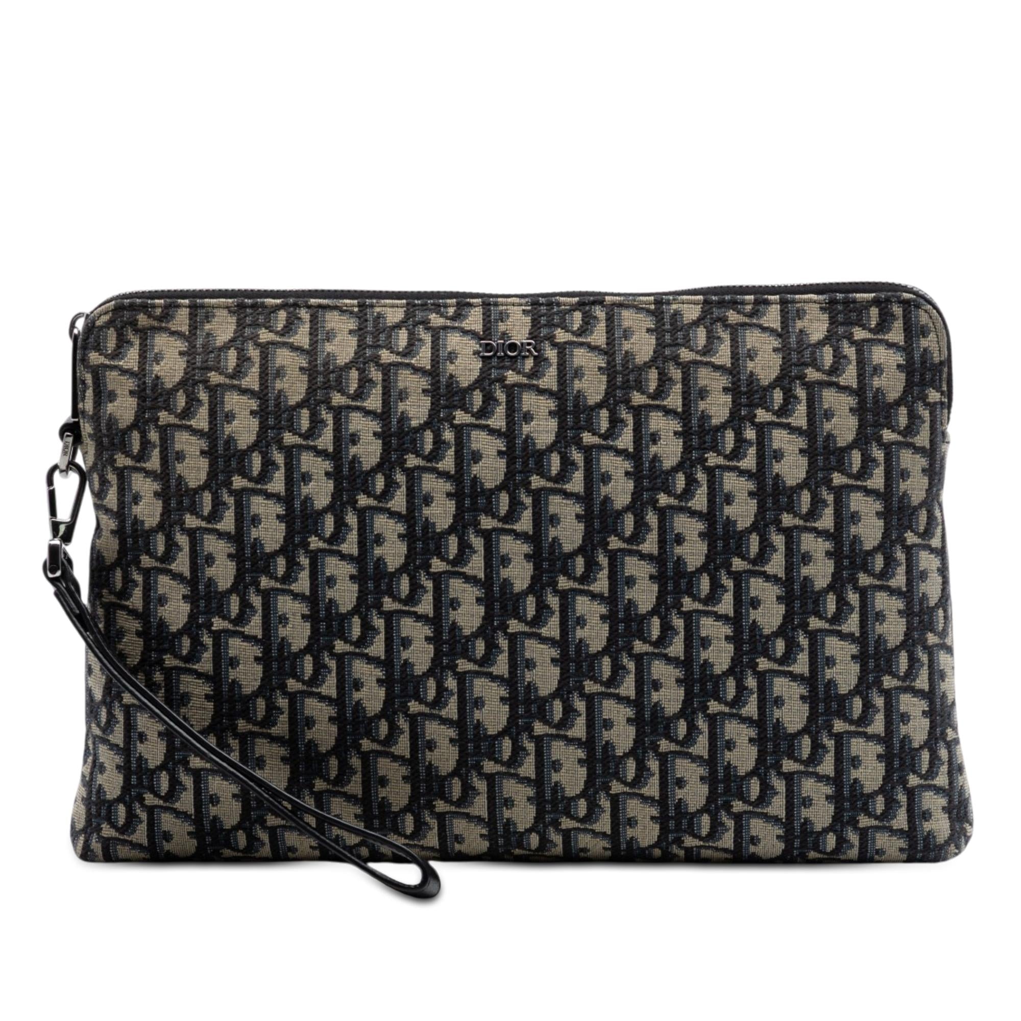 Dior Oblique Canvas A4 Zipped Pouch